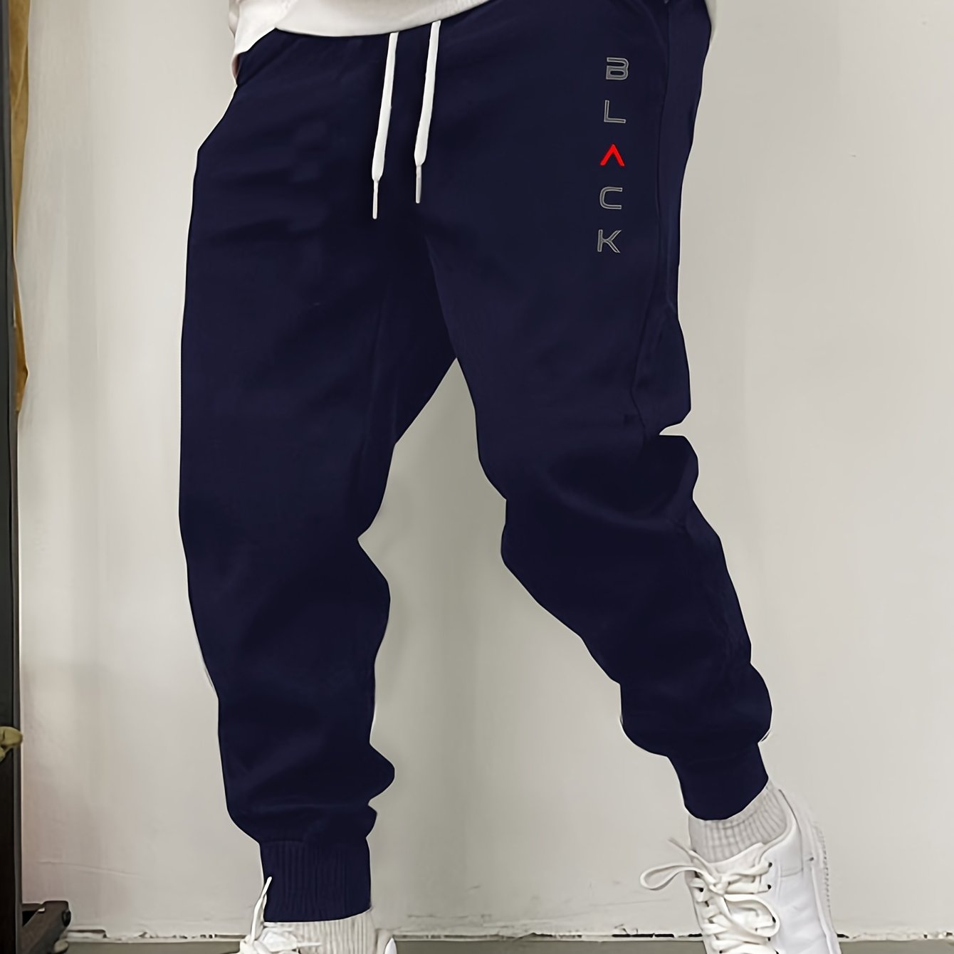 TEMU Men's Casual Sweatpants, Comfortable Autumn Winter Joggers, Winter Outdoor Drawstring Pants