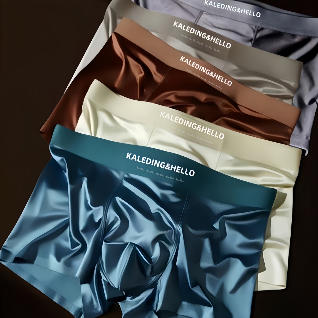Random 3pcs Color Men's Underwear Boxer Briefs Light Luxury Smooth Seamless Summer Thin Breathable Four-corner Shorts Suitable For Daily Wear Men's Underwear Gift For Him