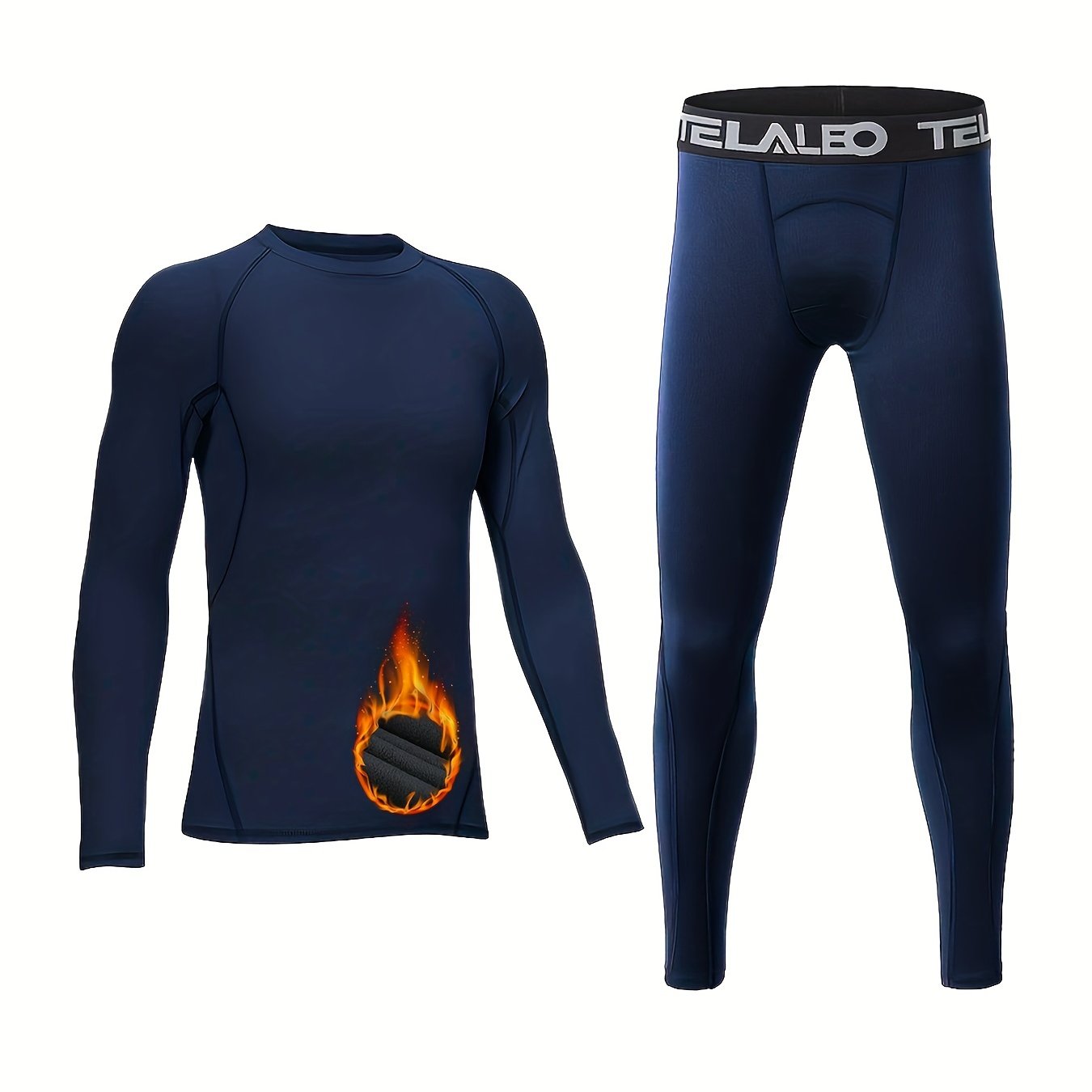  TELALEO Boys Thermal Compression Leggings Pants Youth Fleece  Lined Base Layer Tights Cold Weather Heat Gear