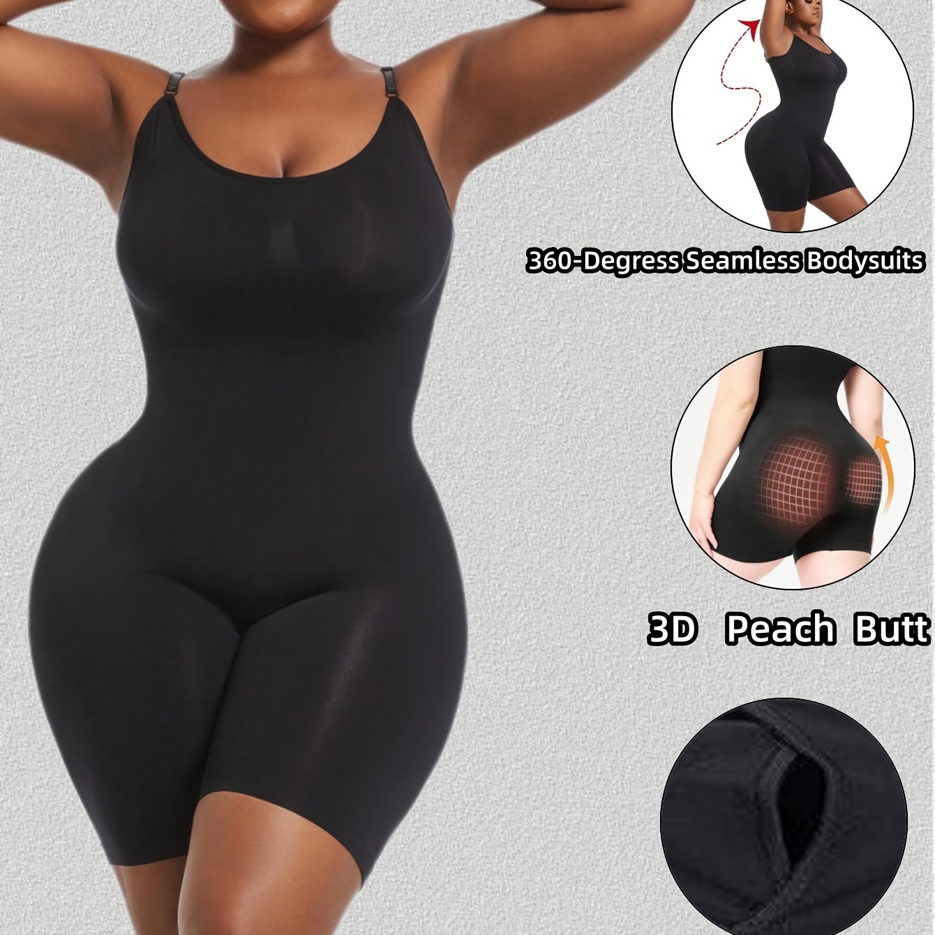 1pc Women's Shapewear Bodysuit With And Tummy Control, Suitable For Postpartum, Waist Cinching, And Lifting