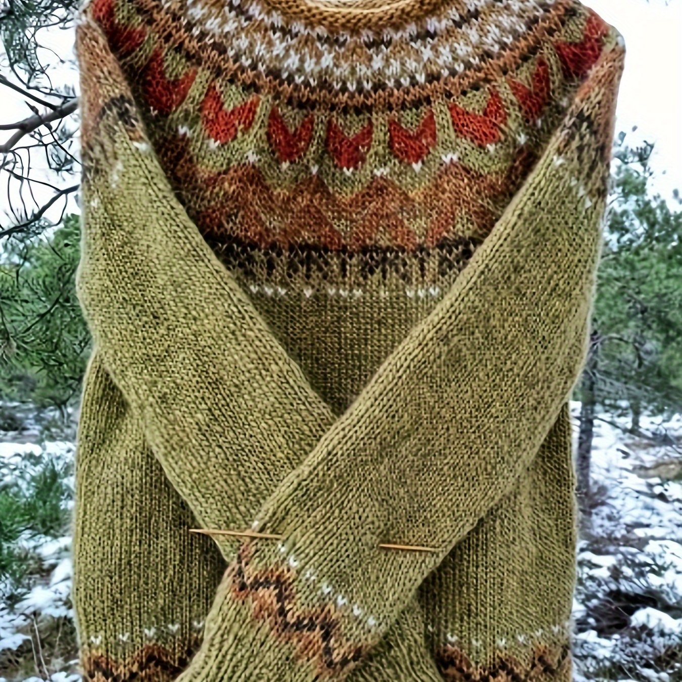 TEMU Holiday-style Sweater