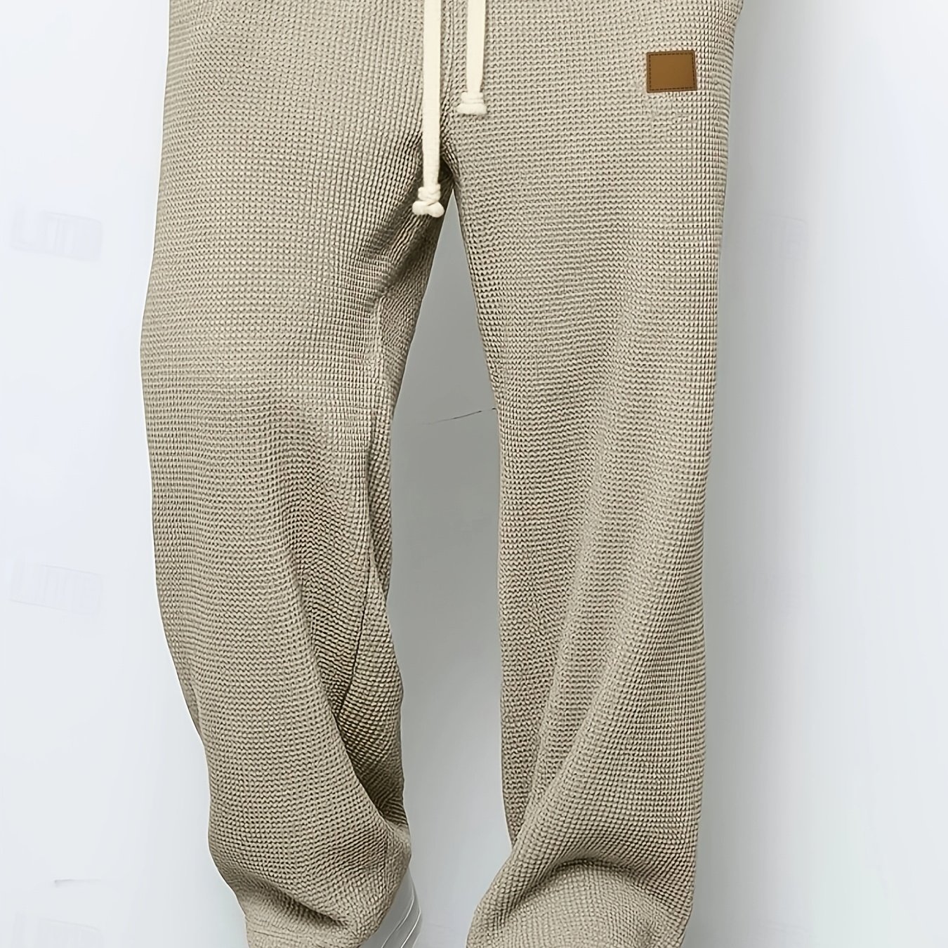 TEMU Men's Waffle Knit Pants, Autumn/winter Essentials