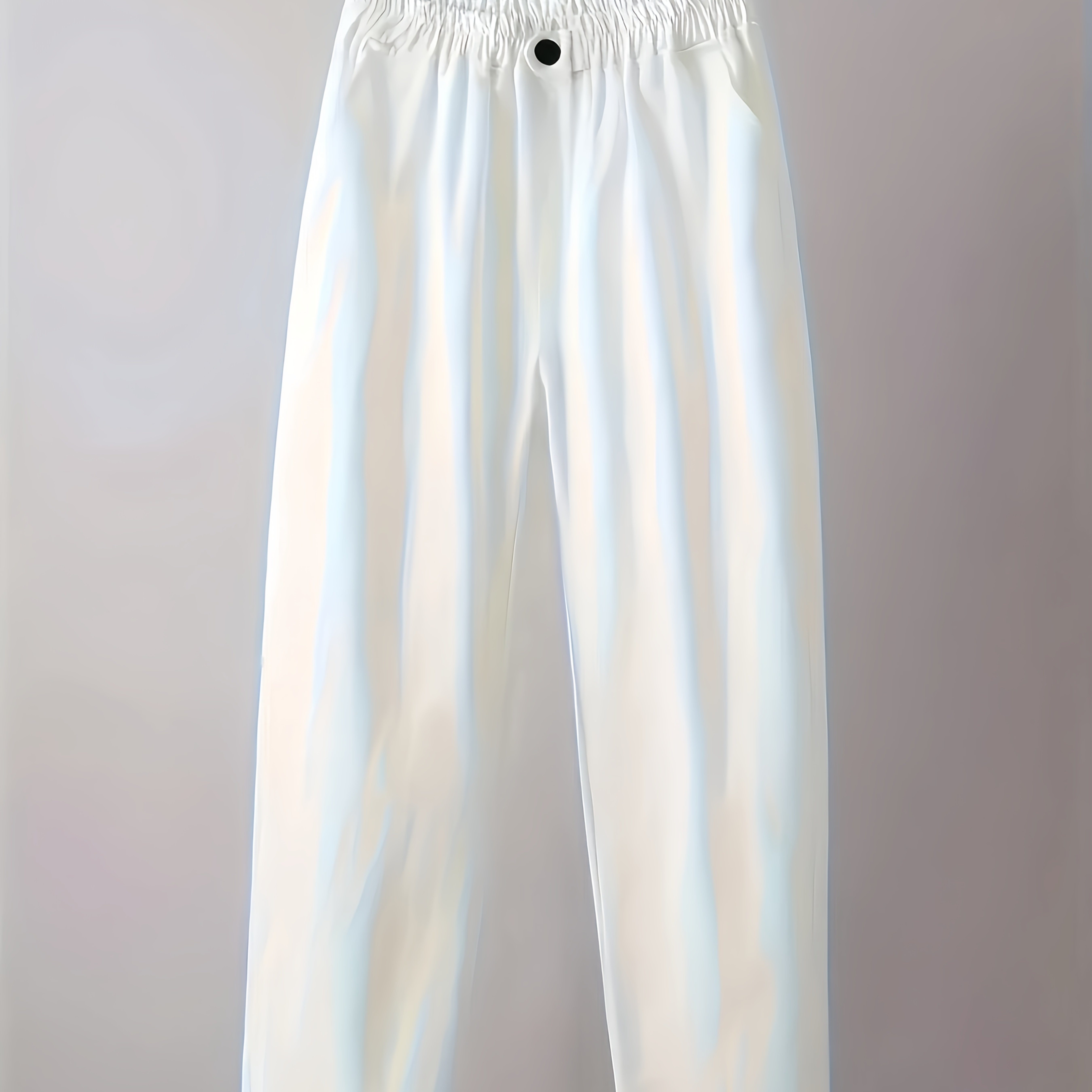 E-shop Lässige Frühlings-/Herbst-Hosen mit geradem Bein, lange Hosen mit Knopftasche, Damenbekleidung