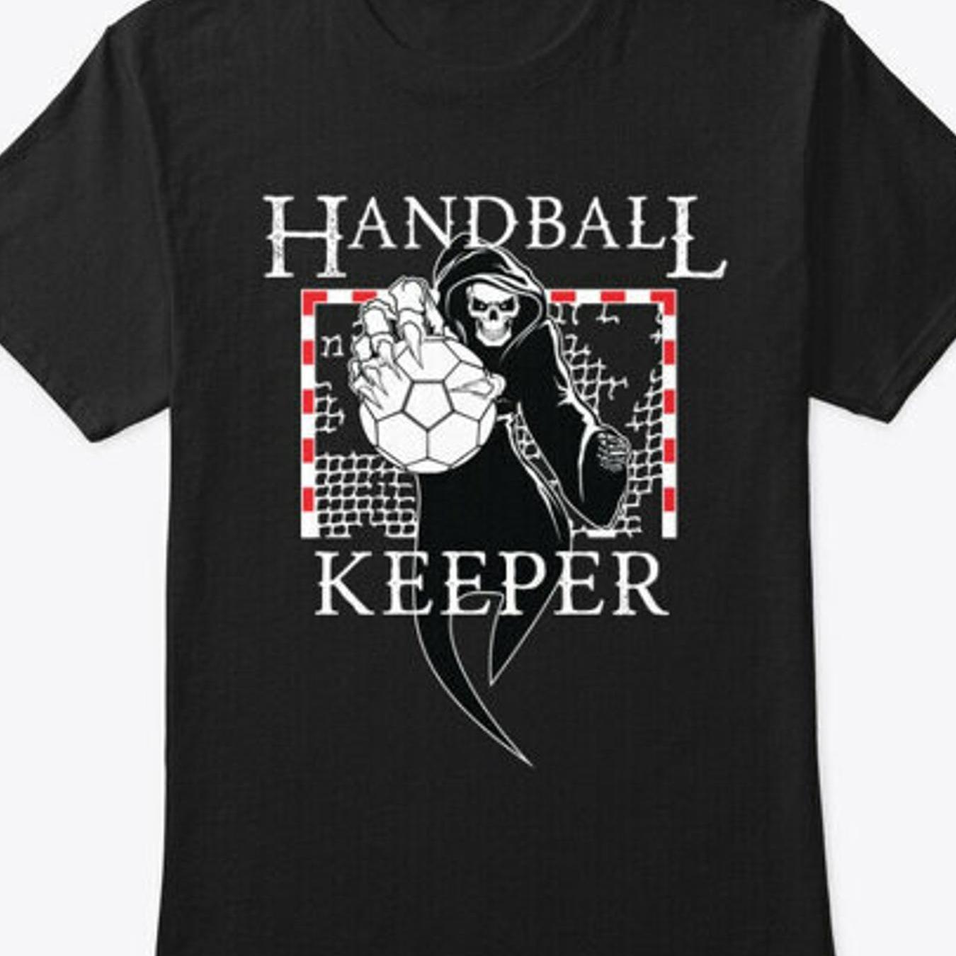 Fearless Handball Goalkeeper T-shirt - Handball Graphic Print, Breathable Soft Fabric, Casual Streetwear Top For &, Unisex Athletic Shirt For , Casual Attire & Events