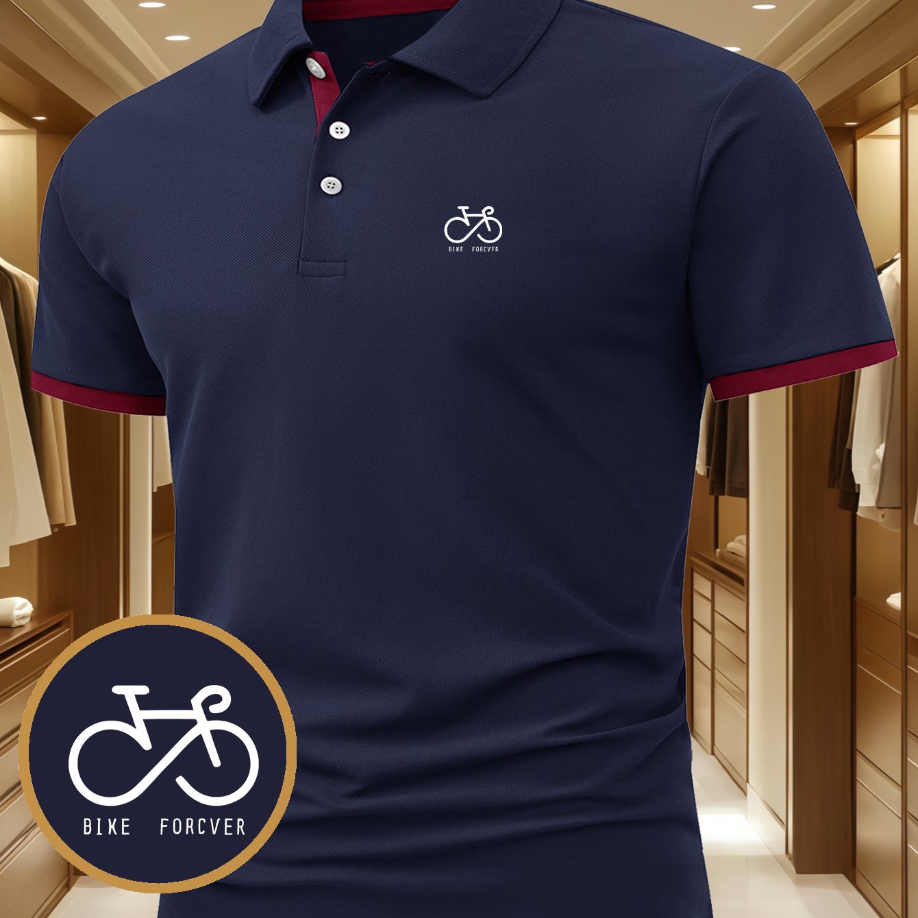 TEMU A1221-bike Men's Shirt, Classic Solid Color, Short-sleeved Top, Street Fashion, Easy And Elegant, Stylish And Trendy, Suitable For Home Or
