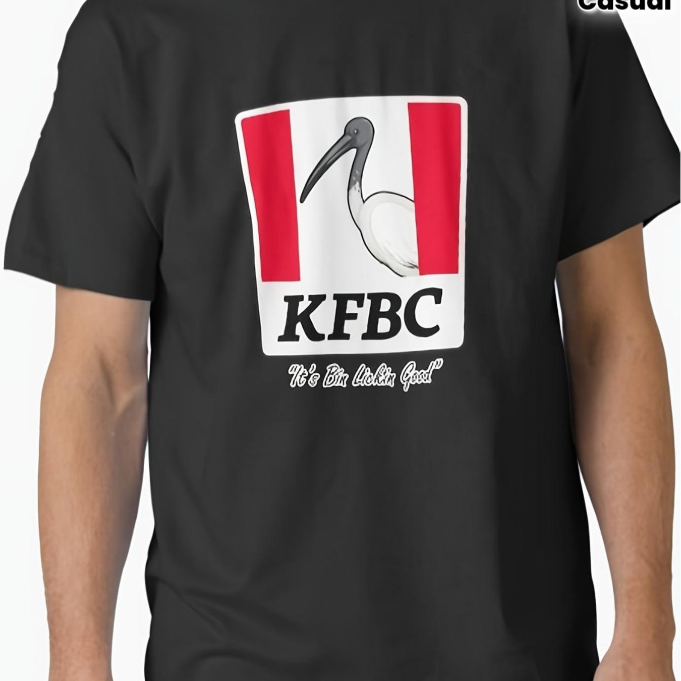 TEMU Kfbc 0041 Men's Fun Pattern Street Casual Fashion Style Pure-unisex Holiday Gift Casual Outing 2026 New Style T-shirt 180g