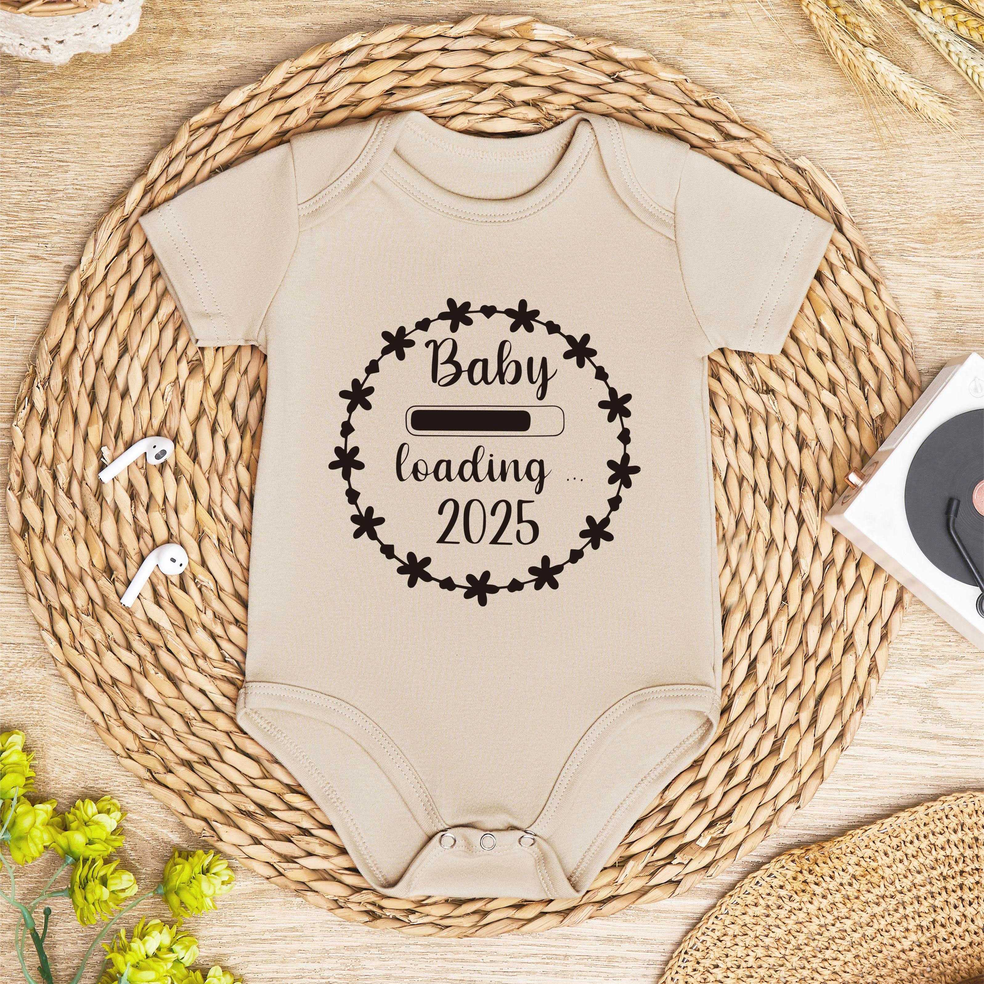Image of 100% Newborn Infant Baby Boys Girls Summer Short Sleeve Unisex Letter Print Romper Jumpsuit, For Outdoor