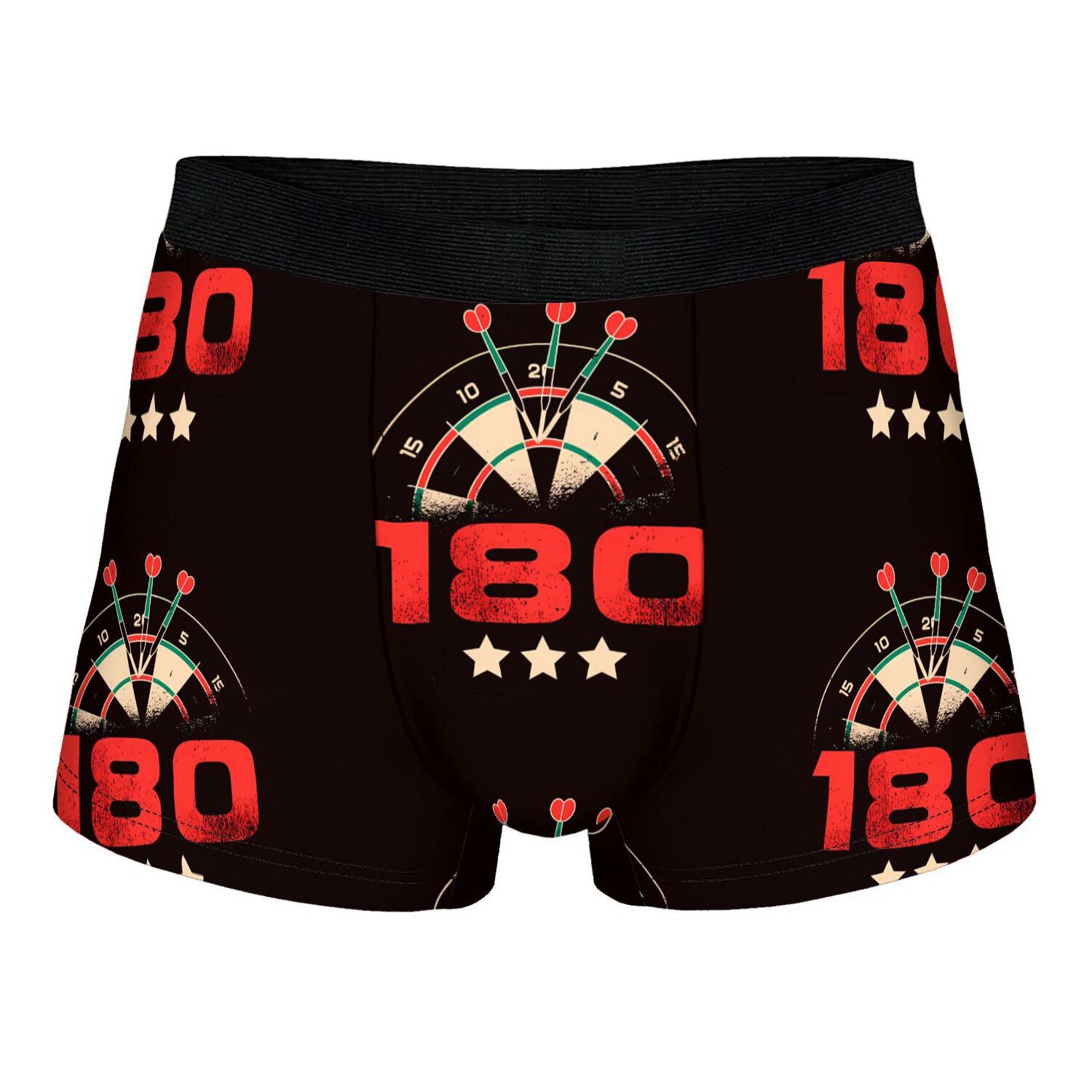 TEMU 2D-printontwerp dartbord pijl darts speler 180 roos rekbare boxershort grappig ondergoed levendig kleurrijk, geschikt voor dagelijks gebruik &