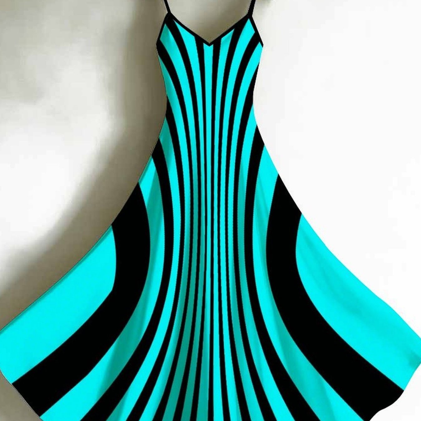 Women's Halter-neck Tank Top Dress With Printed Fashionable Patterns. Elegant Women's Dress Suitable For Parties, Casual , And Elegant Resort Wear. Essential Women's And Must-have For Women.
