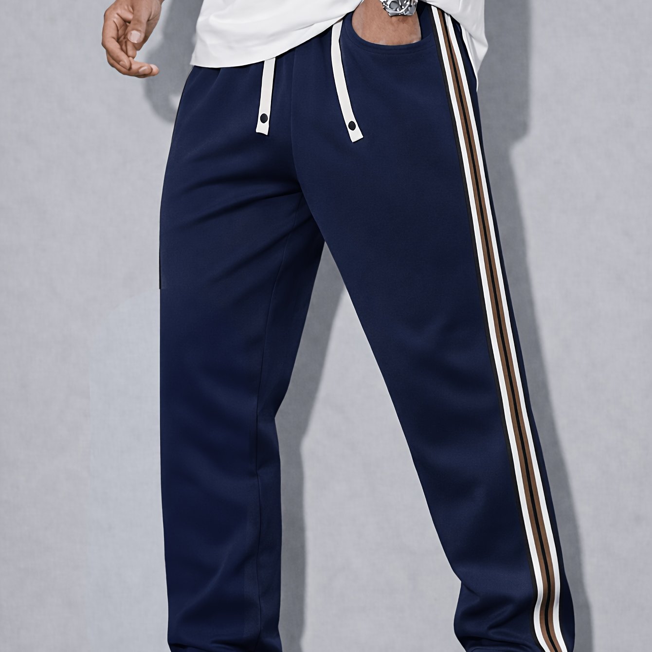 TEMU Trousers For Men High Quality | Men's Casual Long Pants, Men's Straight Casual Trousers Suitable For , Affordable Men's Pants, Autumn Essentials
