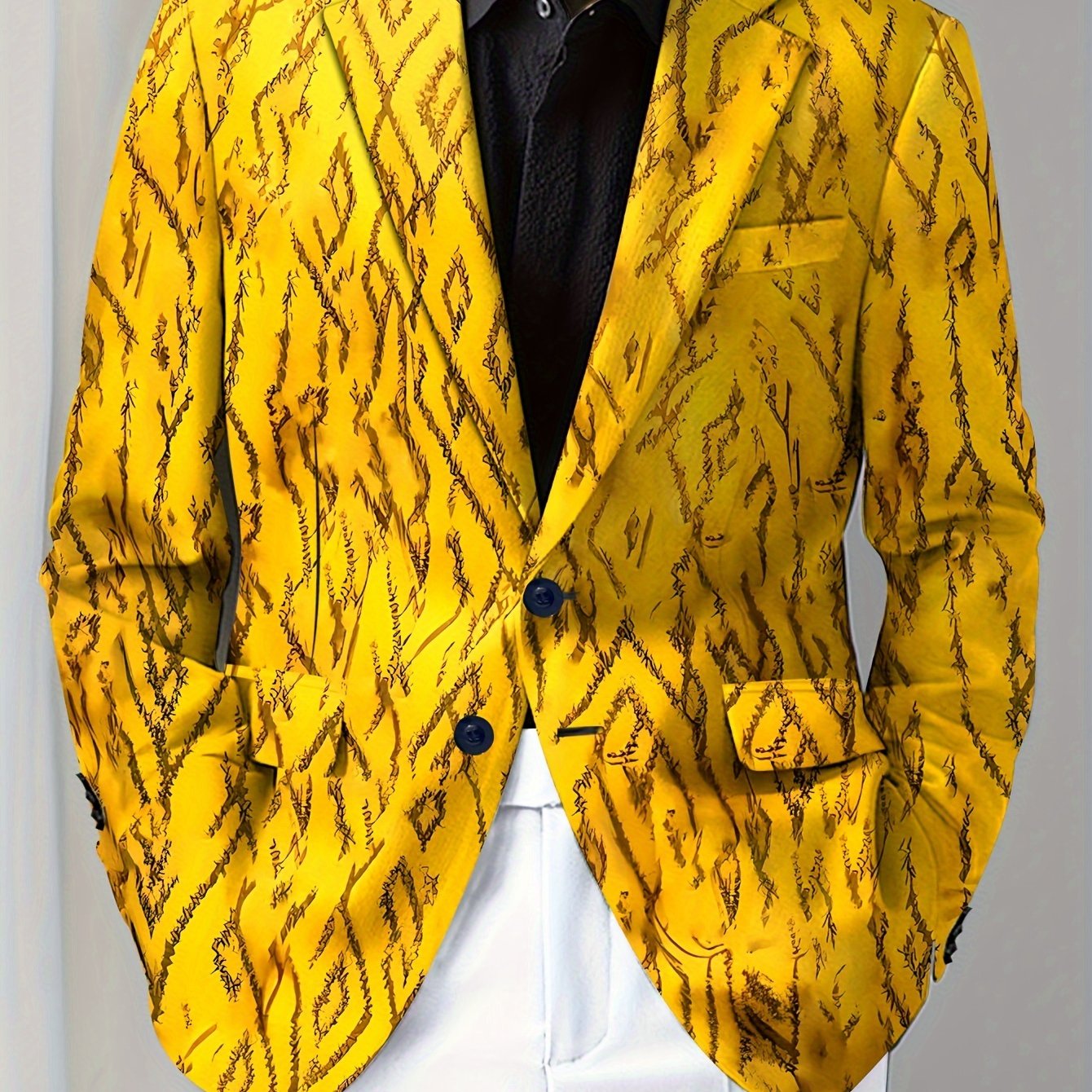 TEMU Men's Casual Blazer In For Young Adults
