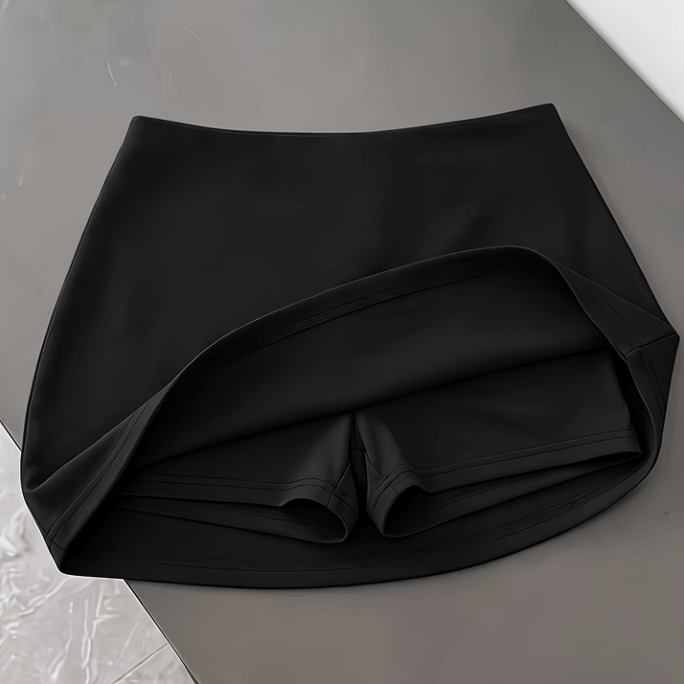 TEMU Women's High-waist Short Skirt, Solid Color Fitted Shorts, Suitable For Dates, Parties, Music Festivals, Beach, Vacation, Gatherings, Style