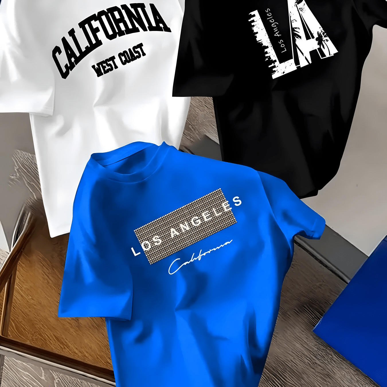 Image of 3pcs Set Of Boys' And Teenager's Fashion Trendy 'english Letters' Print Short Sleeve T-shirts, Versatile , Suitable For Indoor Leisure Activities And Outdoor , Back-to- Top