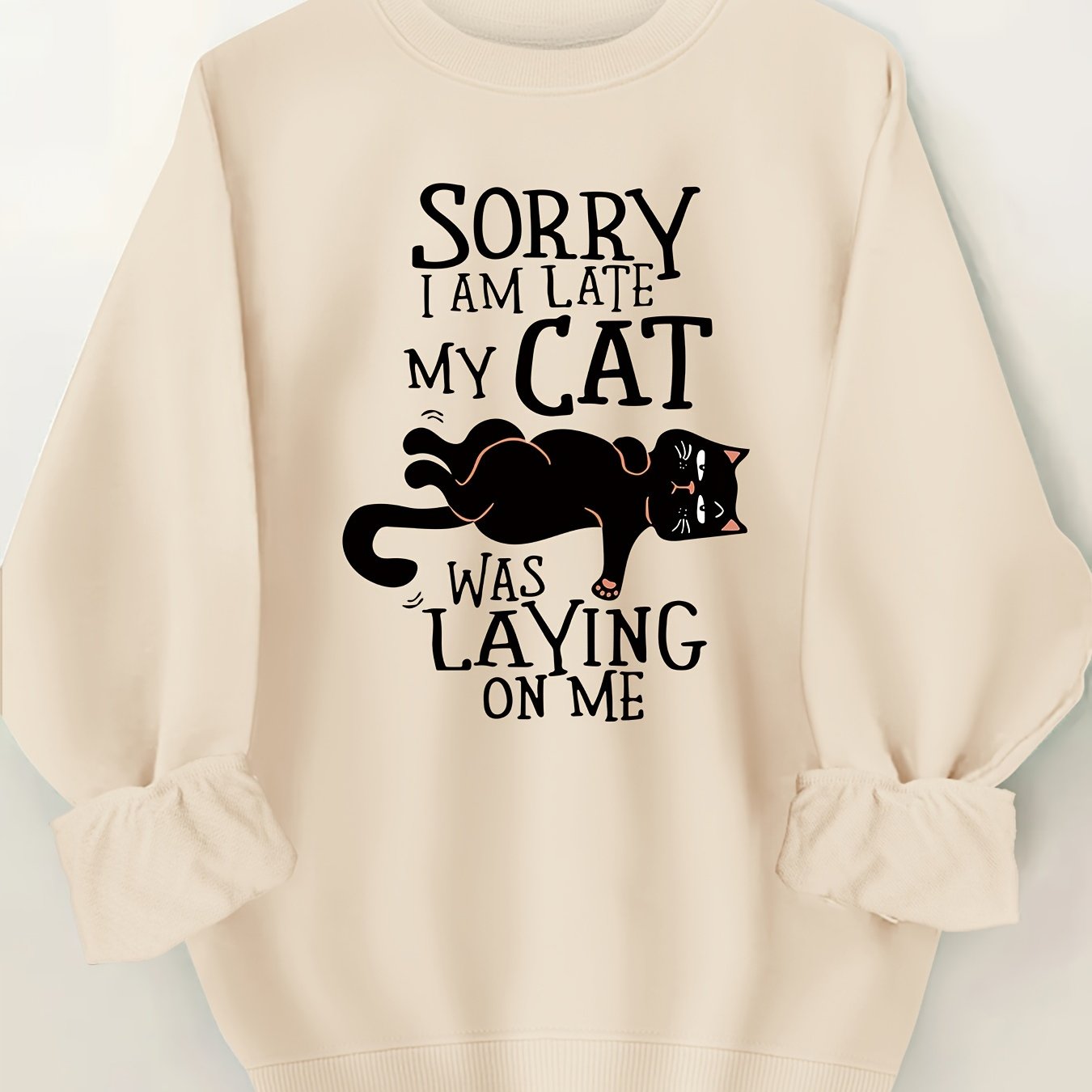 TEMU Alphabet Printed Sportswear, Round Neck Casual Sportswear, Spring And Autumn Women's Clothing