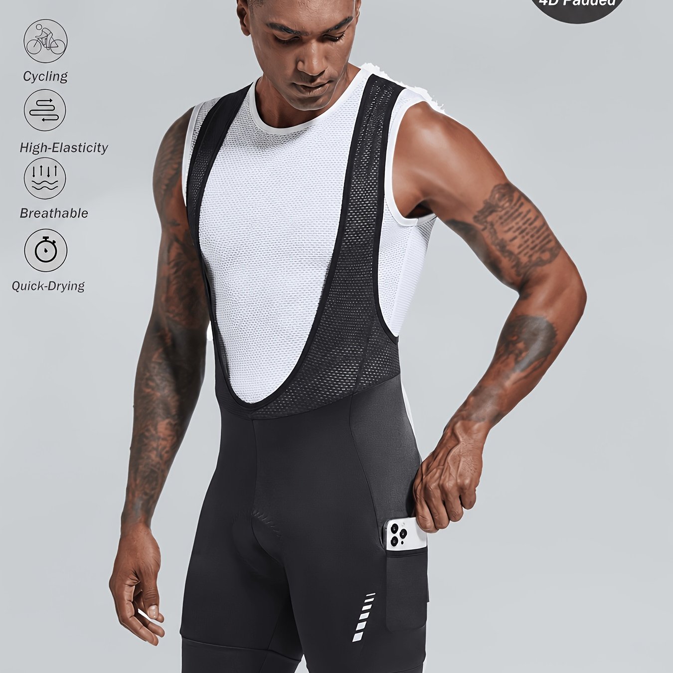 Image of 1pc Spring Summer Men's Road Cycling Hot Pants 4d Soft Breathable Cushion High-elastic Fabric Cycling Outdoor Sports Hot Pants