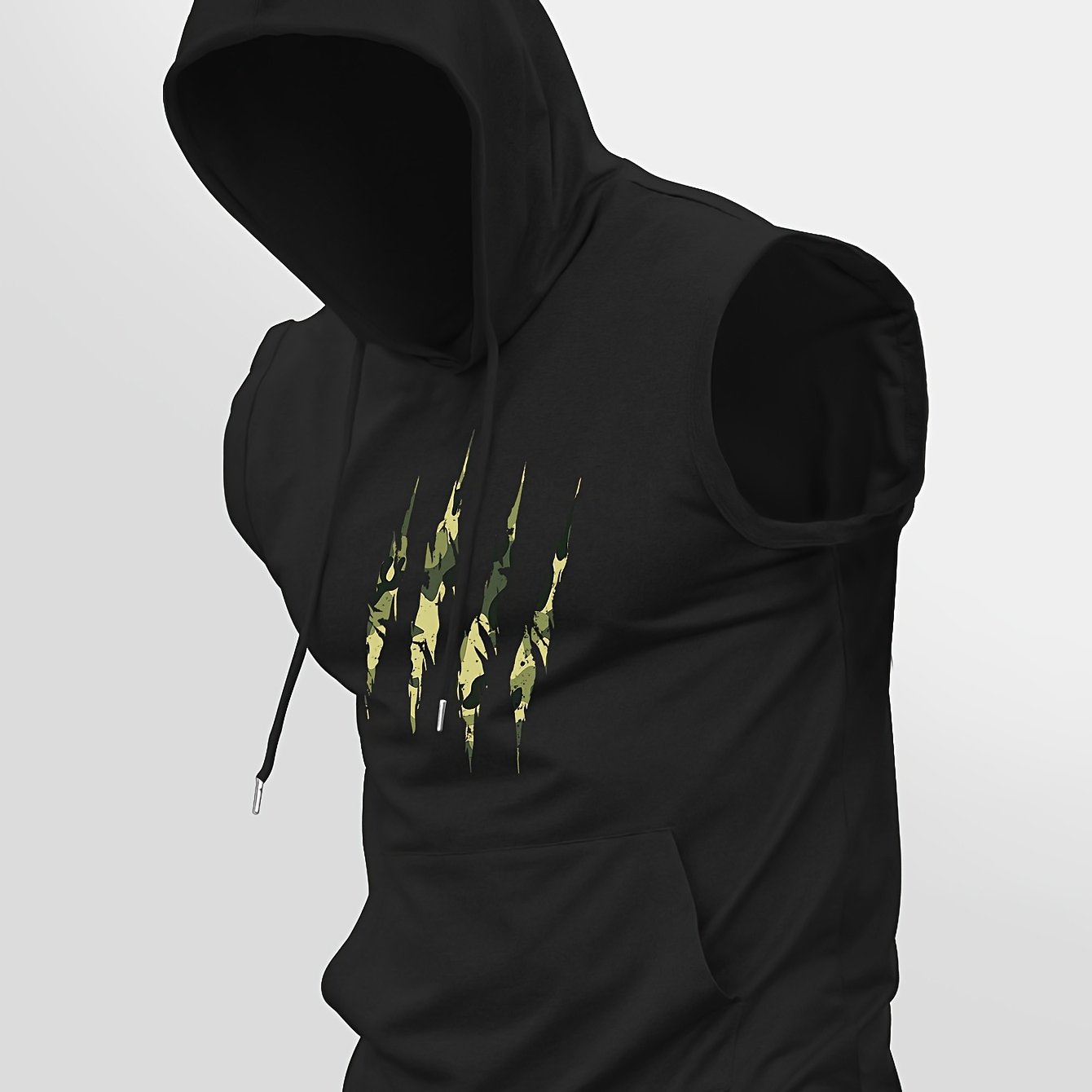 TEMU Men's Trendy Sports Hooded Vest