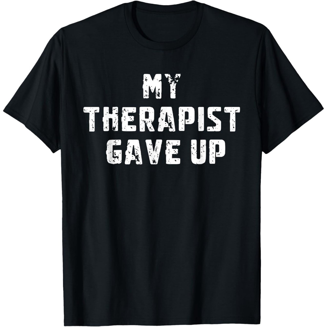TEMU Humorous "my Psychologist Quit" T-shirt - Funny Mental Health Gift Suitable For , Psychologist Apparel, Casual Round Neck Tee With Therapist