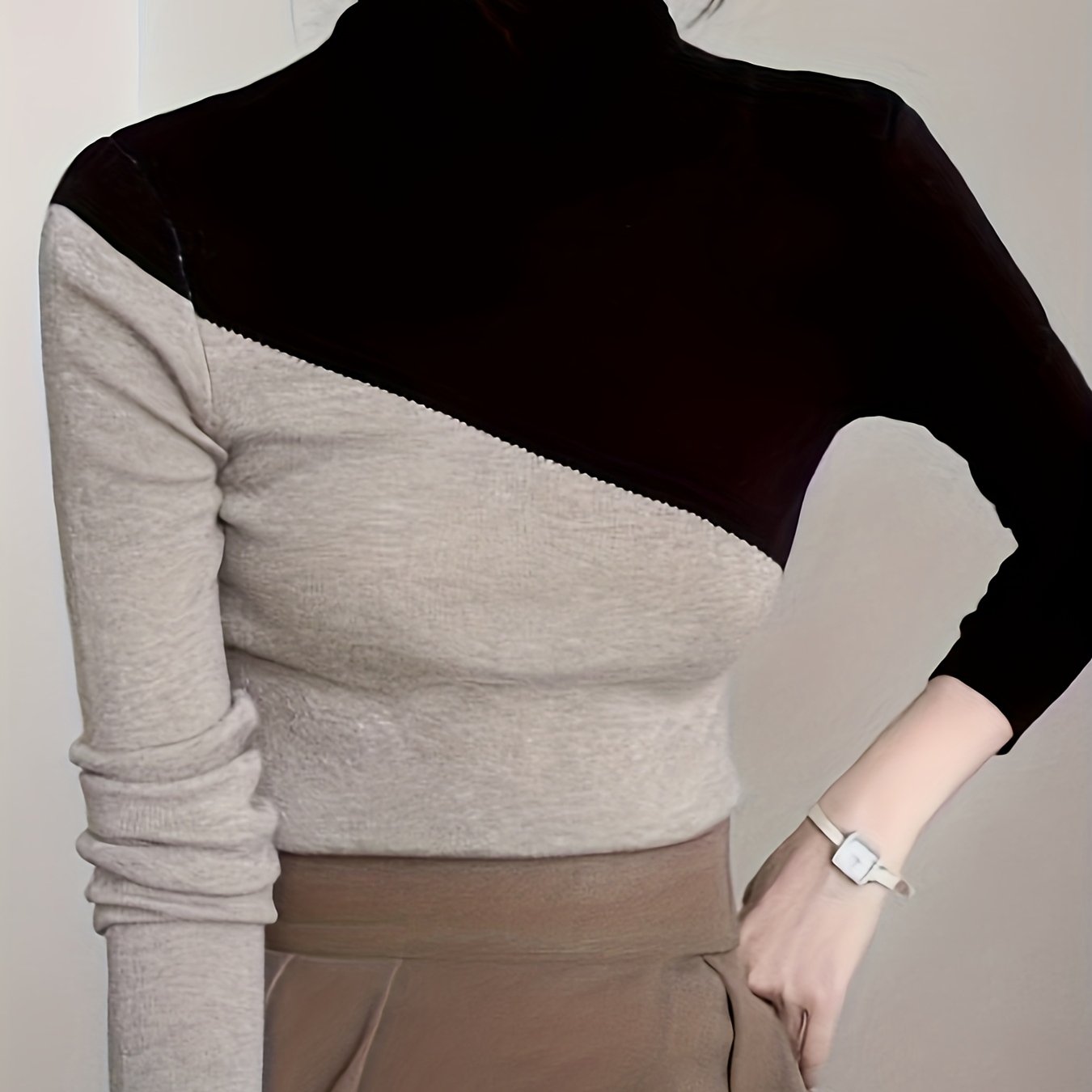 Women's High-neck Base Layer Top For Autumn/winter 2024