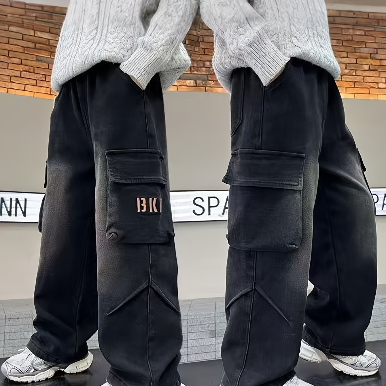 Boys' Jeans Spring And Autumn Styles, New Children's Autumn Pants, Mid Size Boys' Pants
