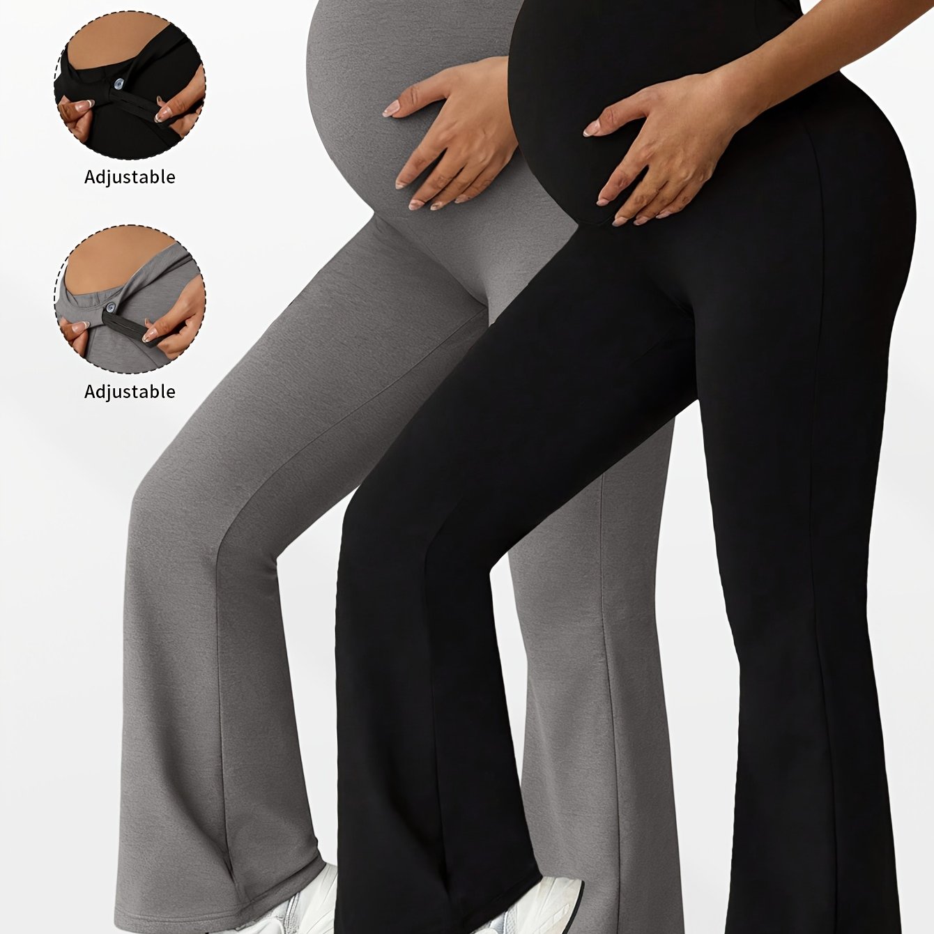 TEMU Maternity Bell-bottom Pants, Outdoor Casual Yoga Sports Bottoms, Christmas, Halloween