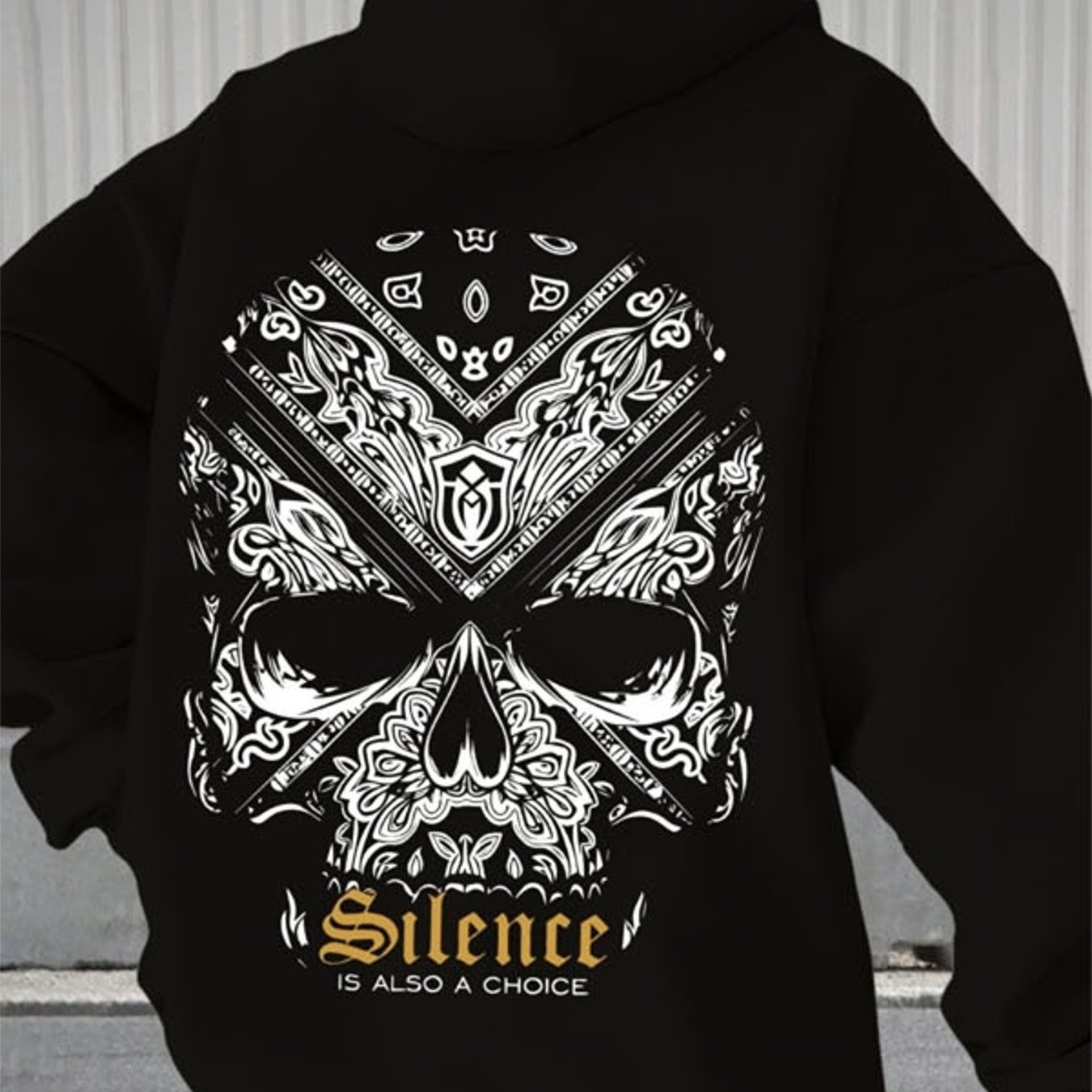 TEMU Sweat à capuche noir pour homme avec motif de et la « est un », disponible en plusieurs tailles, convient pour des tenues décontractées ou