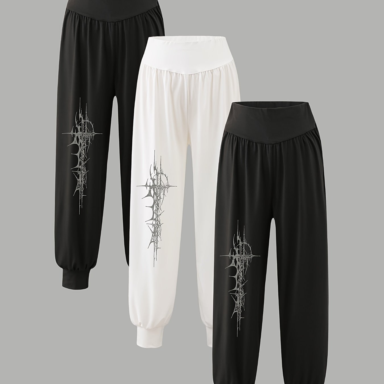 3-Pack Women's Casual Harem Pants for All Seasons