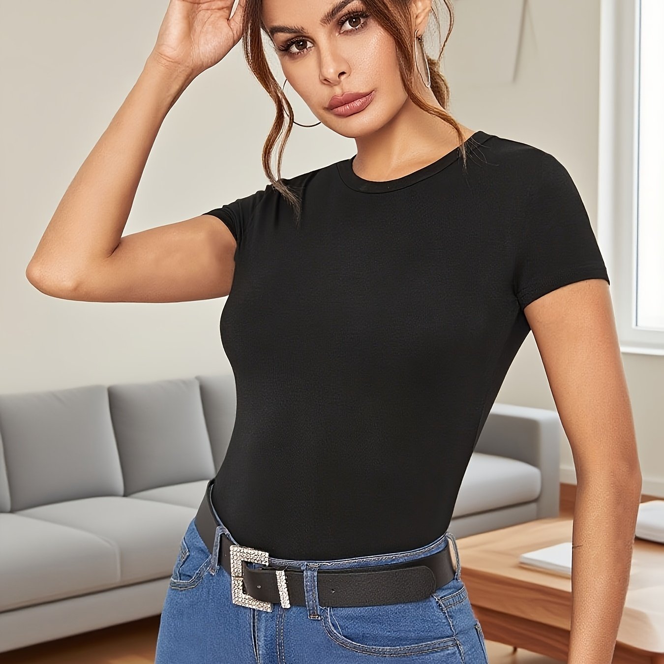 TEMU ファッション レディース Tシャツ