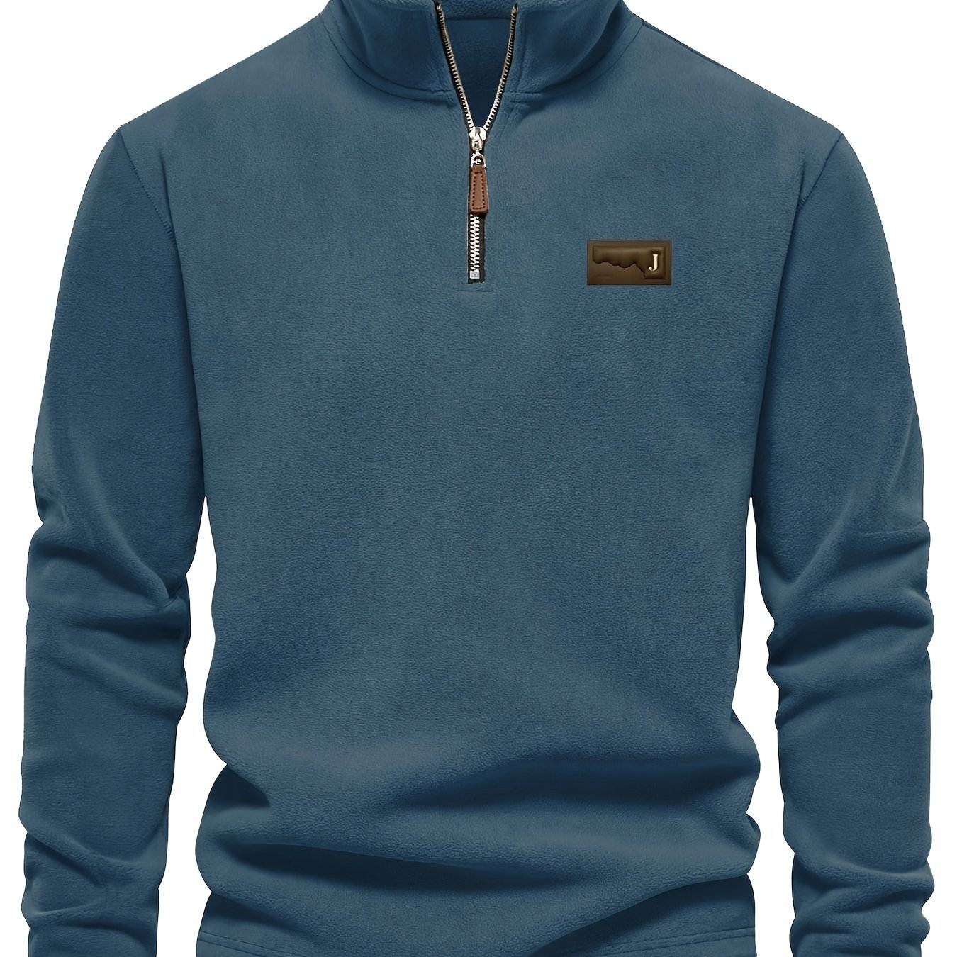 TEMU Nouveau Sweatshirt Homme Automne/Hiver à Col , Manches Longues Demi-Zip, Haut Polyvalent, Marque Tendance avec J-Tag