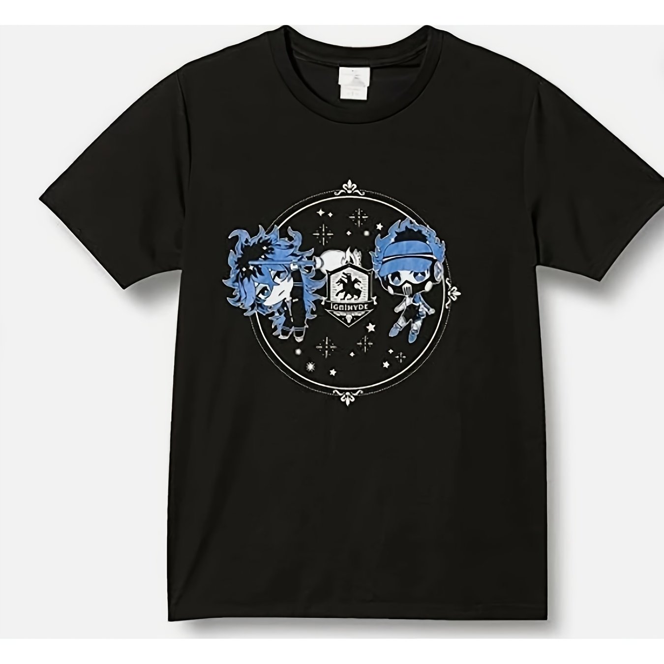 TEMU Ignihyde Bottled T Shirt Men's Band Retro Print Evil Pure Cotton T Shirt 230g