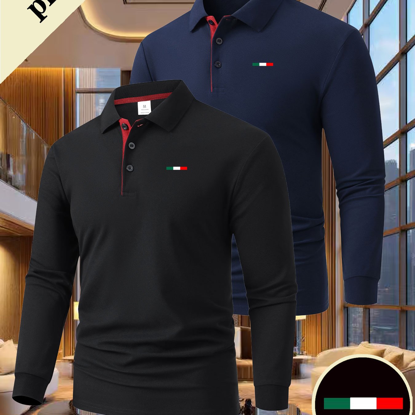 TEMU C8 Two-piece 1796 - High-quality Business Casual Shirt, New Long Sleeve Design, Tailored For Workwear, Made Of Fiber, Breathable Shirt For Men's