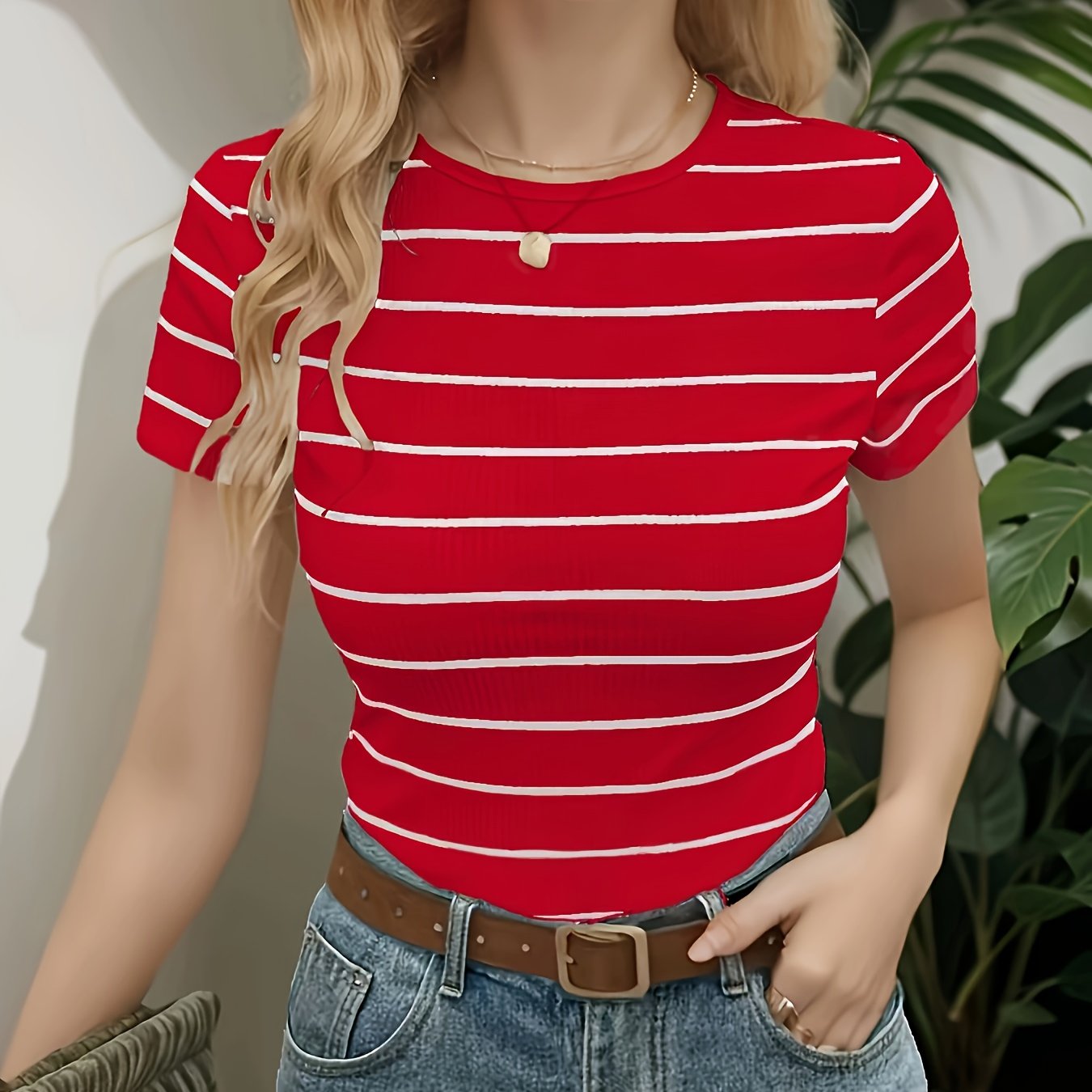 TEMU A Fitted Top For Petite Individuals