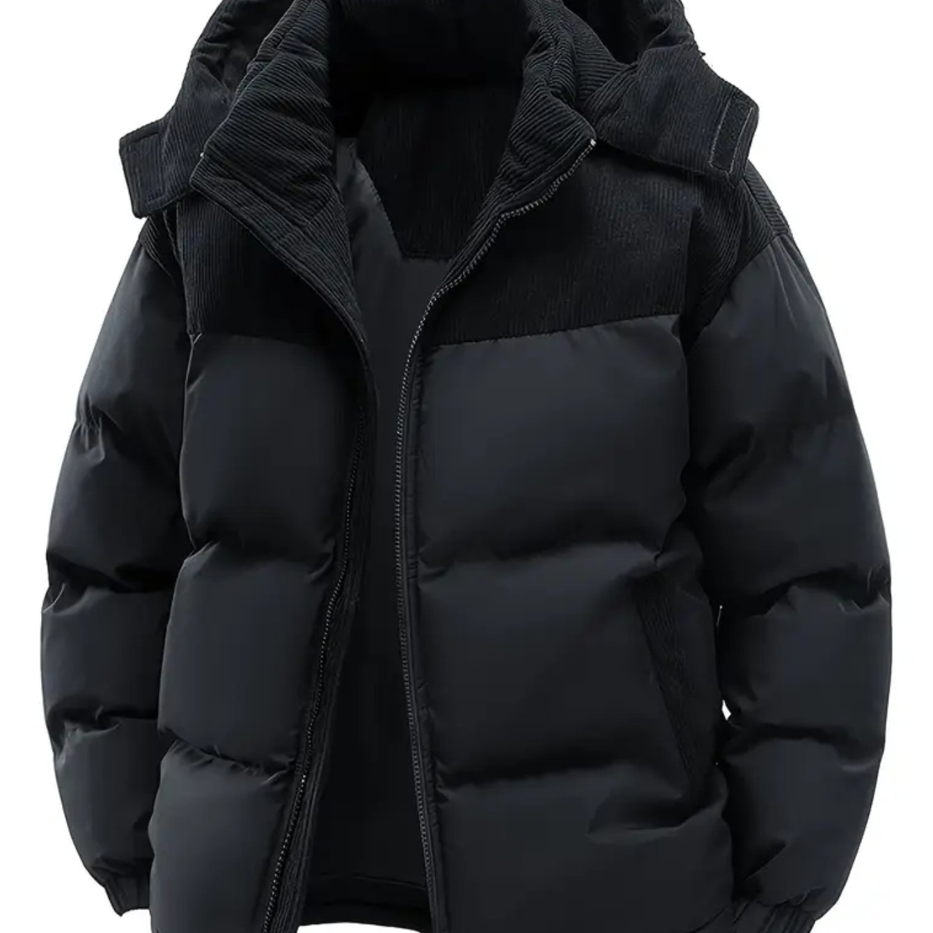 New Men\u0027S Fall Winter Thick Corduroy Jacket C...
