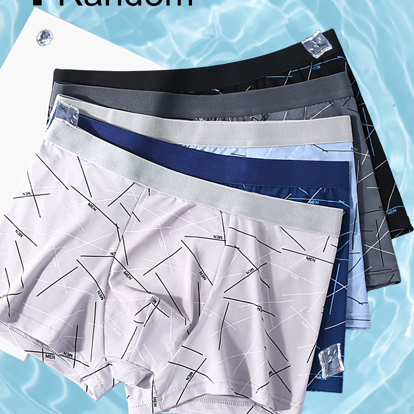TEMU 4 Pairs Of Random Men&;s Boxer Briefs, Breathable And Comfortable Stretch Boxers, Casual Boxer Shorts, Athletic Shorts, Breathable Comfortable