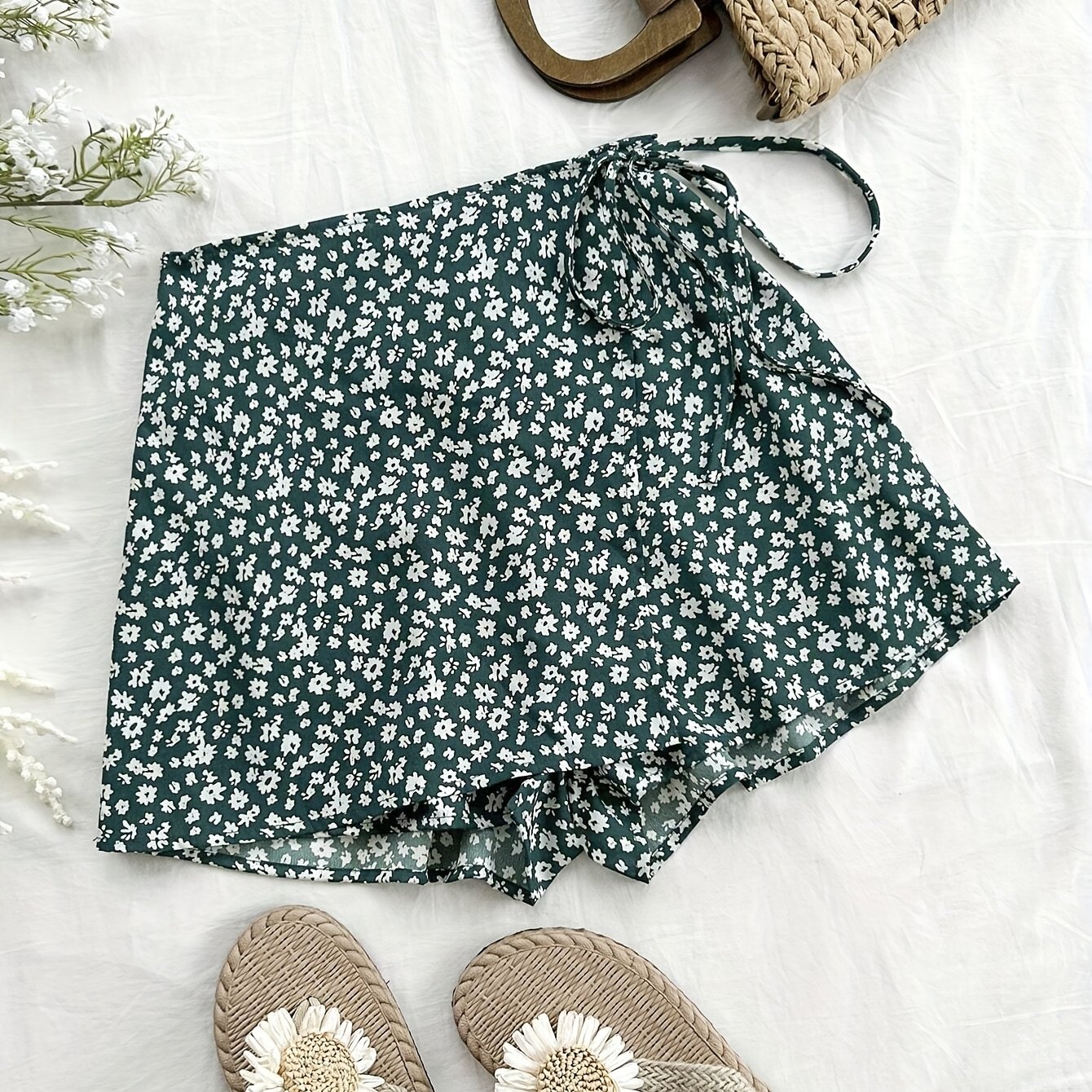 TEMU Yy0303192 vika Targeted Style Women's Fashion Floral Shorts