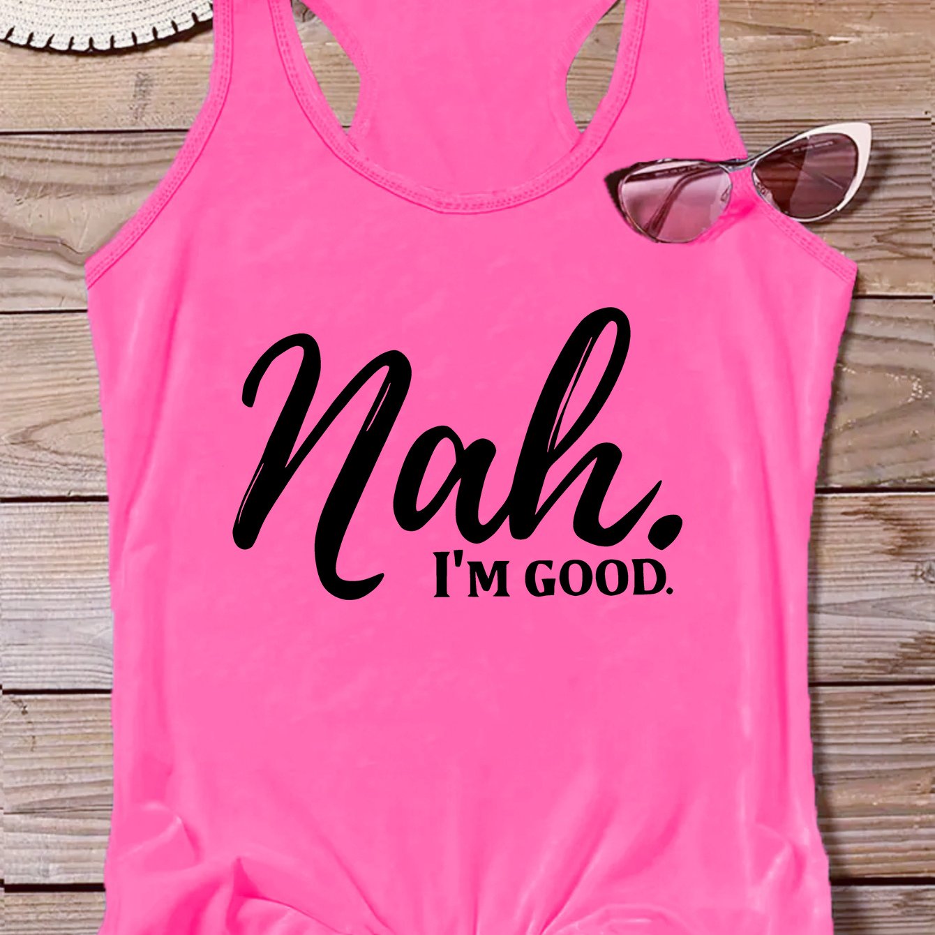 TEMU Plus Size, Plus-size Women's Fashion Trendy Round-neck Creative Letter Print Vest