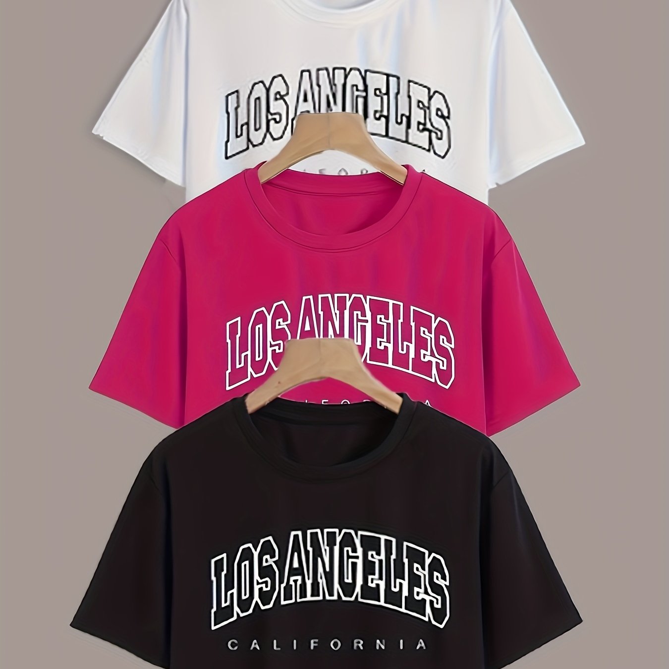 TEMU 3pcs Women's Mixed Crop Tops Quick-dry Fabric T-shirts, T Shirts For Women, Womens T Shirts, T Shirts Shirts For Women, Ladies T Shirts, Tshirt