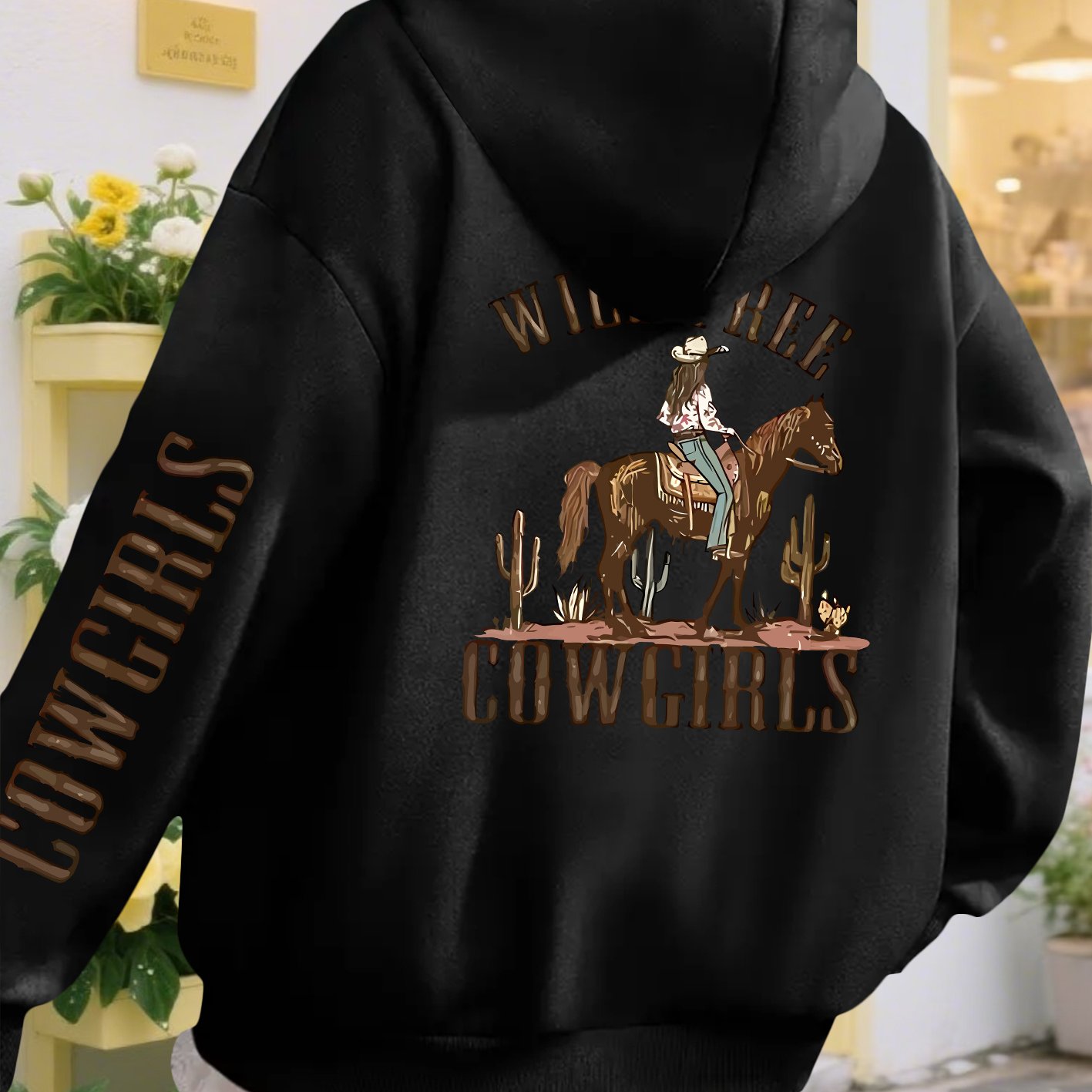 TEMU Fashion Pullover Hoodie, Long Sleeved Sports Kangaroo Pocket Hoodie, Women's Clothing