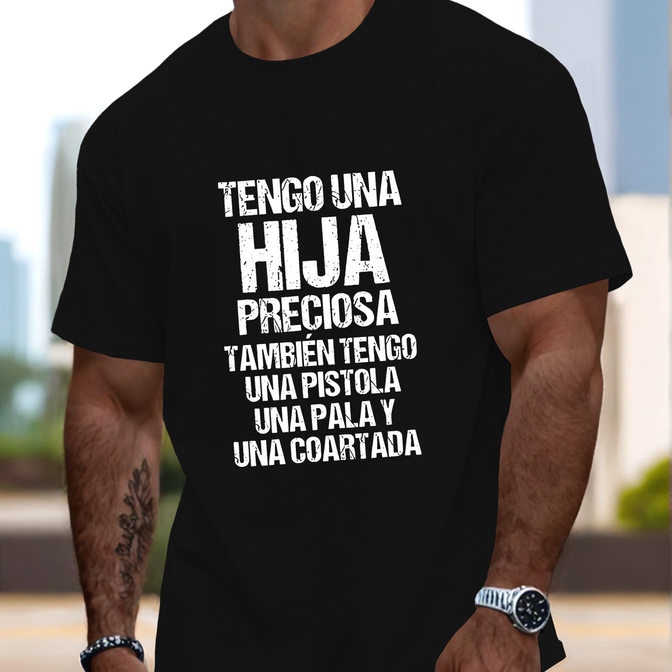 TEMU Camiseta de Manga Corta para Hombres - Top en Español