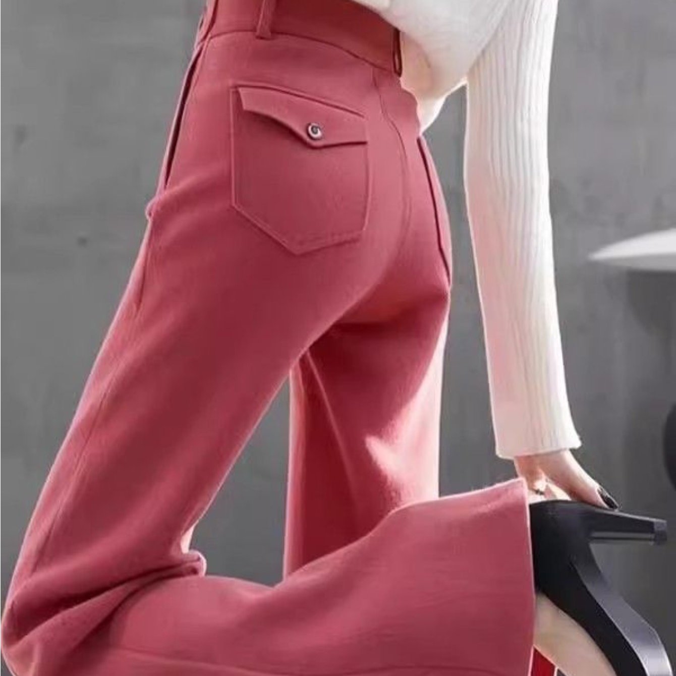 TEMU 【商品名】ワイドレッグ ハイウエスト フェイジーディーンズ | ビンテージ、カジュアルからルまでの春夏コーデに。構造的なと襟付き、素材、手洗い推奨