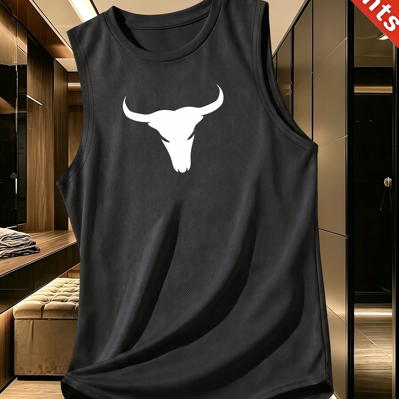 TEMU New Summer Fitness Athletic Casual Running Breathable Quick-dry Print Sleeveless Vest Fitness Wear