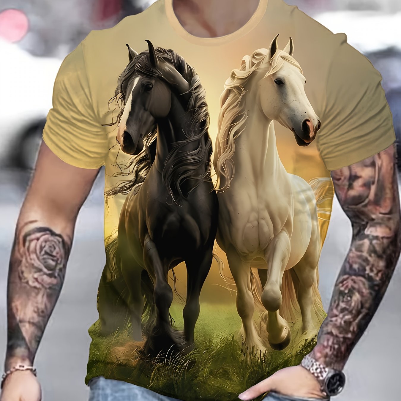 TEMU Ale Novelty Men's 3d Print Fashion T-shirt