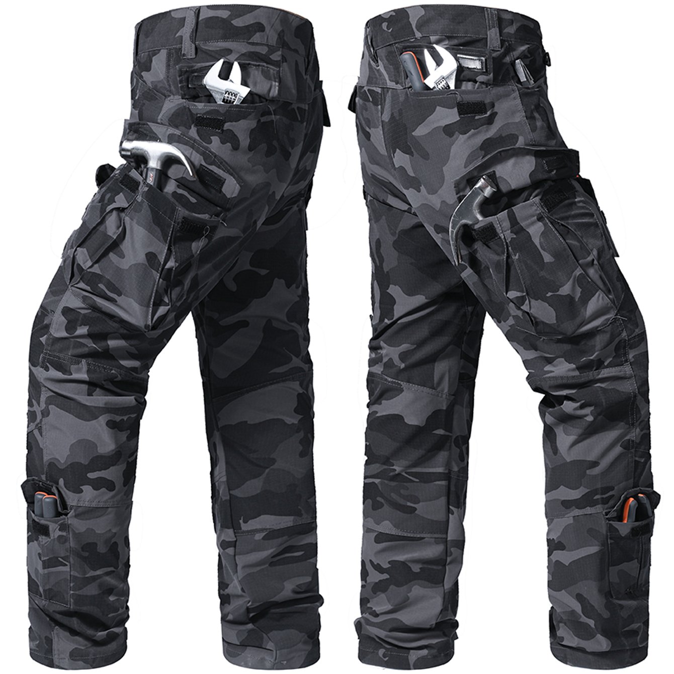 Men's Camouflage Print Outdoor Multi-pocket Tactical Tooling Shorts Are Suitable For Camping, Fishing, Mountaineering, Hunting And Other Outdoor Leisure Activities