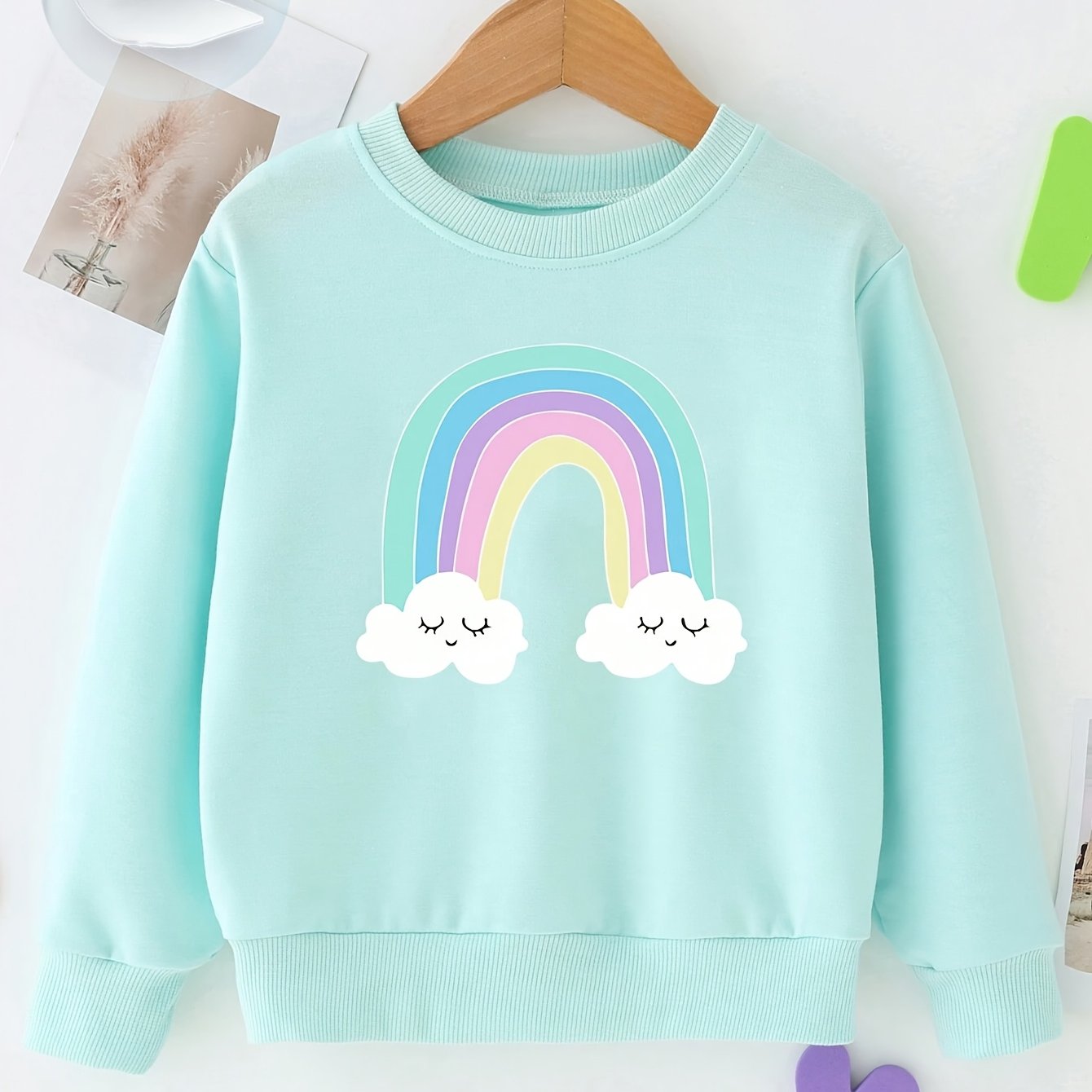 Girls Casual All-match Spring Autumn Sweatshirt Girls Clothes
