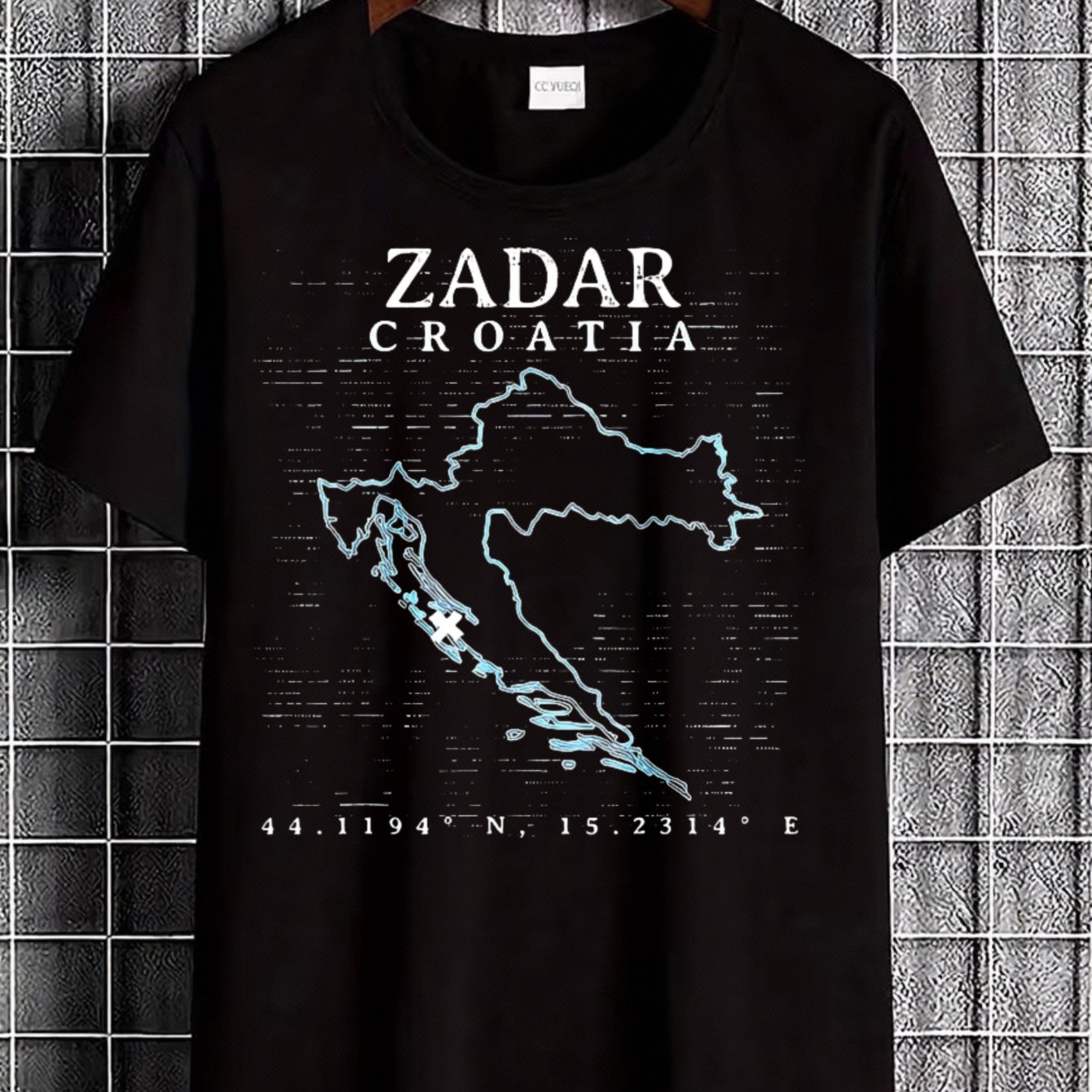 Image of Croatia Men's T-shirt Croatia Summer Travel Gift For Him
