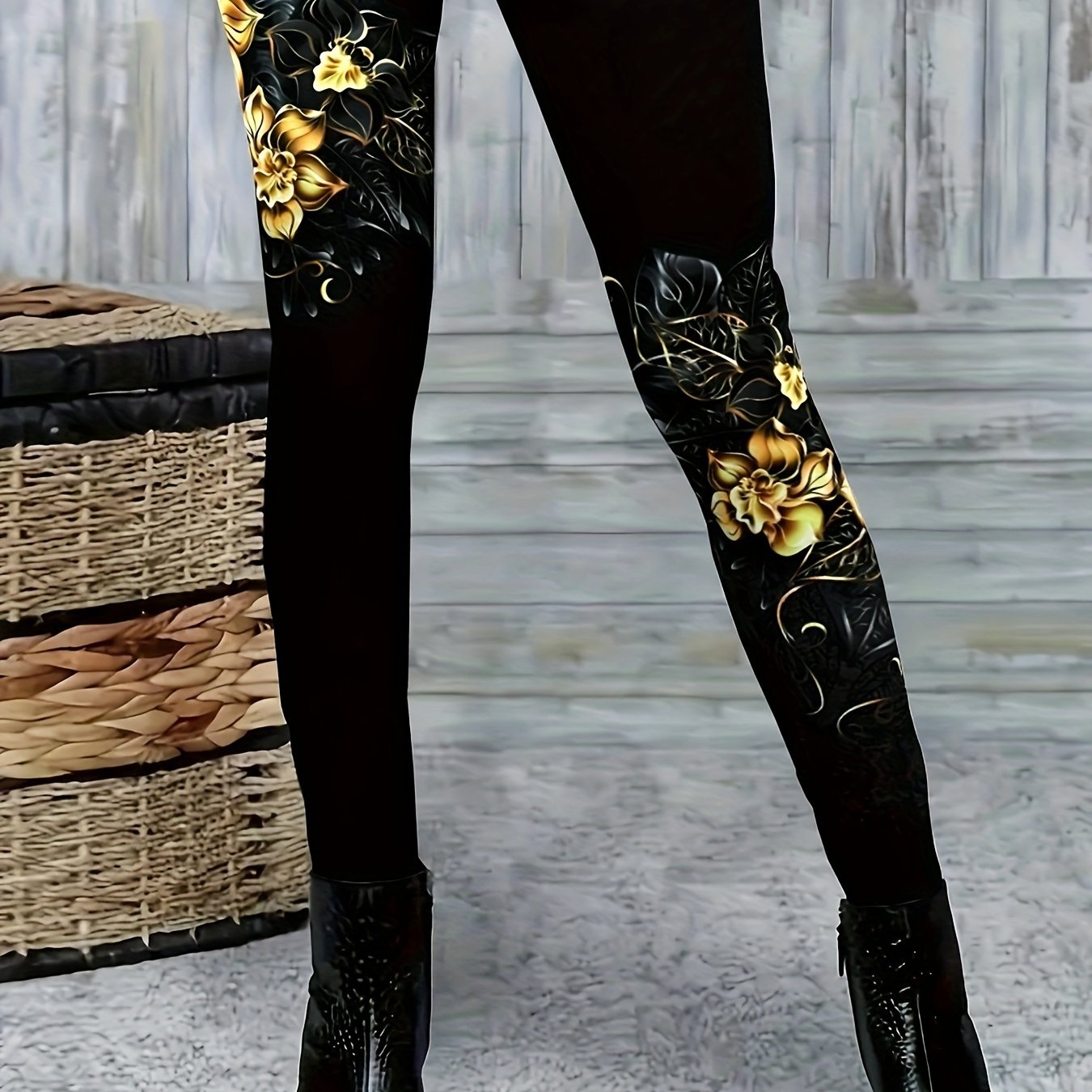 Women's Casual Stylish Floral Print Leggings