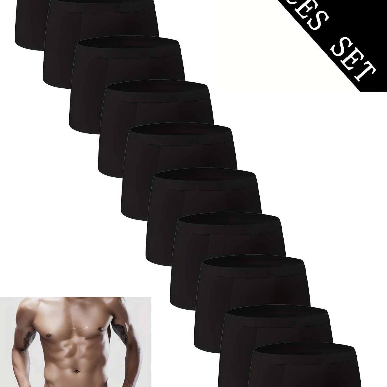 A Set Of 's Stretch Boxer Briefs, Soft, Comfortable, And Breathable, Featuring A Easy , Making It An Ideal Gift For Fathers And , Plus Size