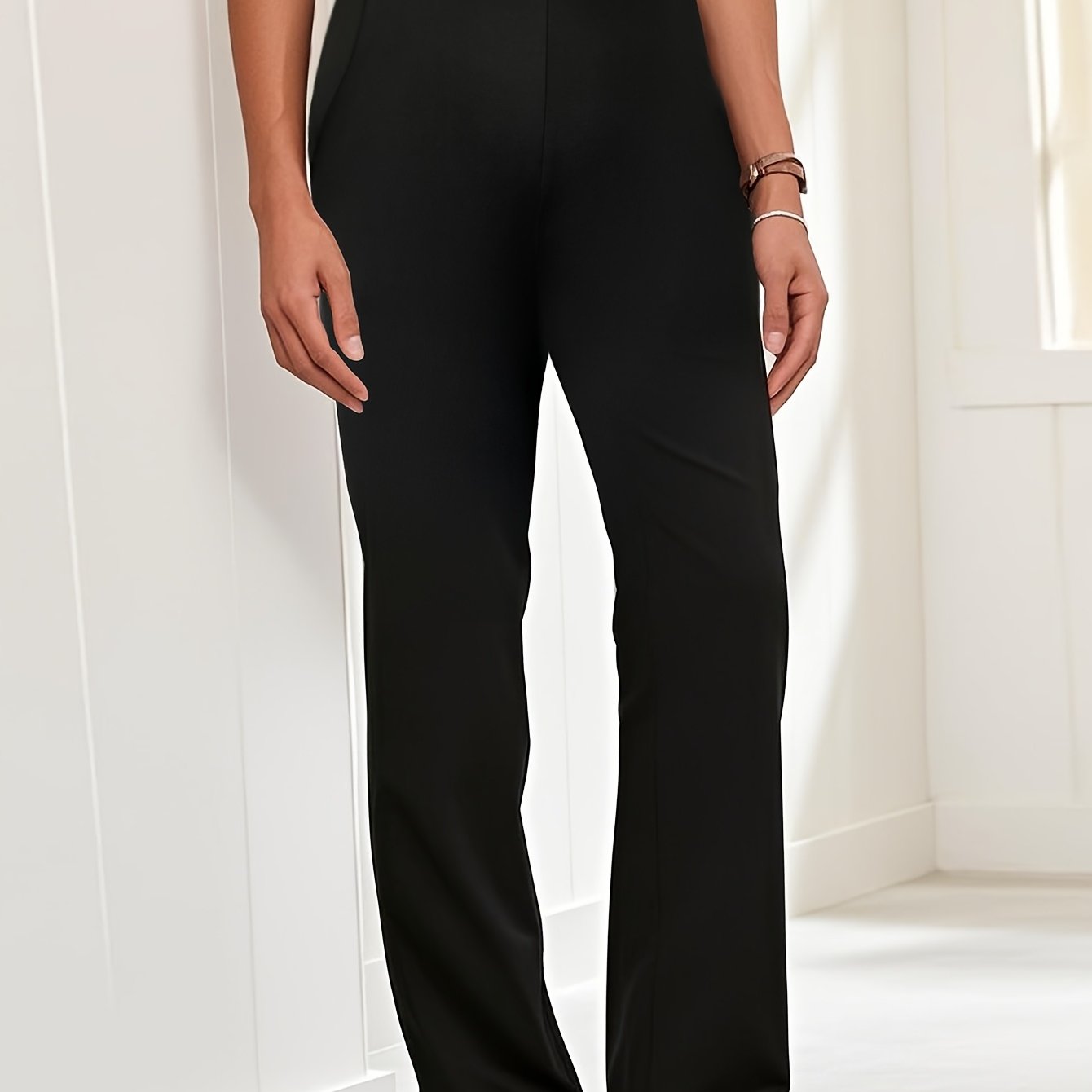 Plus Size - Plus Size - ( Extension) Plus Size Elastic Straight-leg Pants