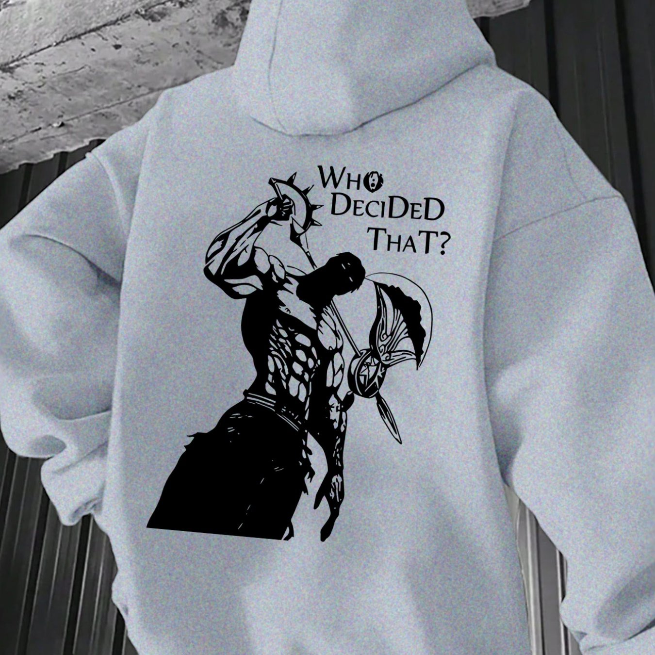 TEMU 2026 Music Festival Summer New Arrival Men's Casual Versatile Style Fashion Hoodie With Sweatshirt Print, "who That?" And Game Character Graphic