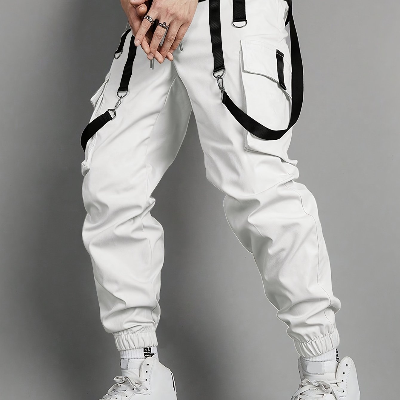 TEMU Spring/autumn Streetwear Brand Loose Outdoor Hiking Cargo Pants Sports Casual Pants