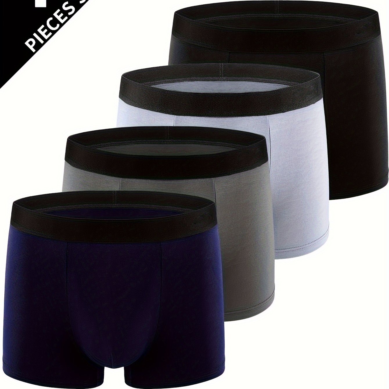 4pcs Men' And , Comfortable, Soft, Breathable, Outdoor Sports, Fashionable Men's 4 Pants